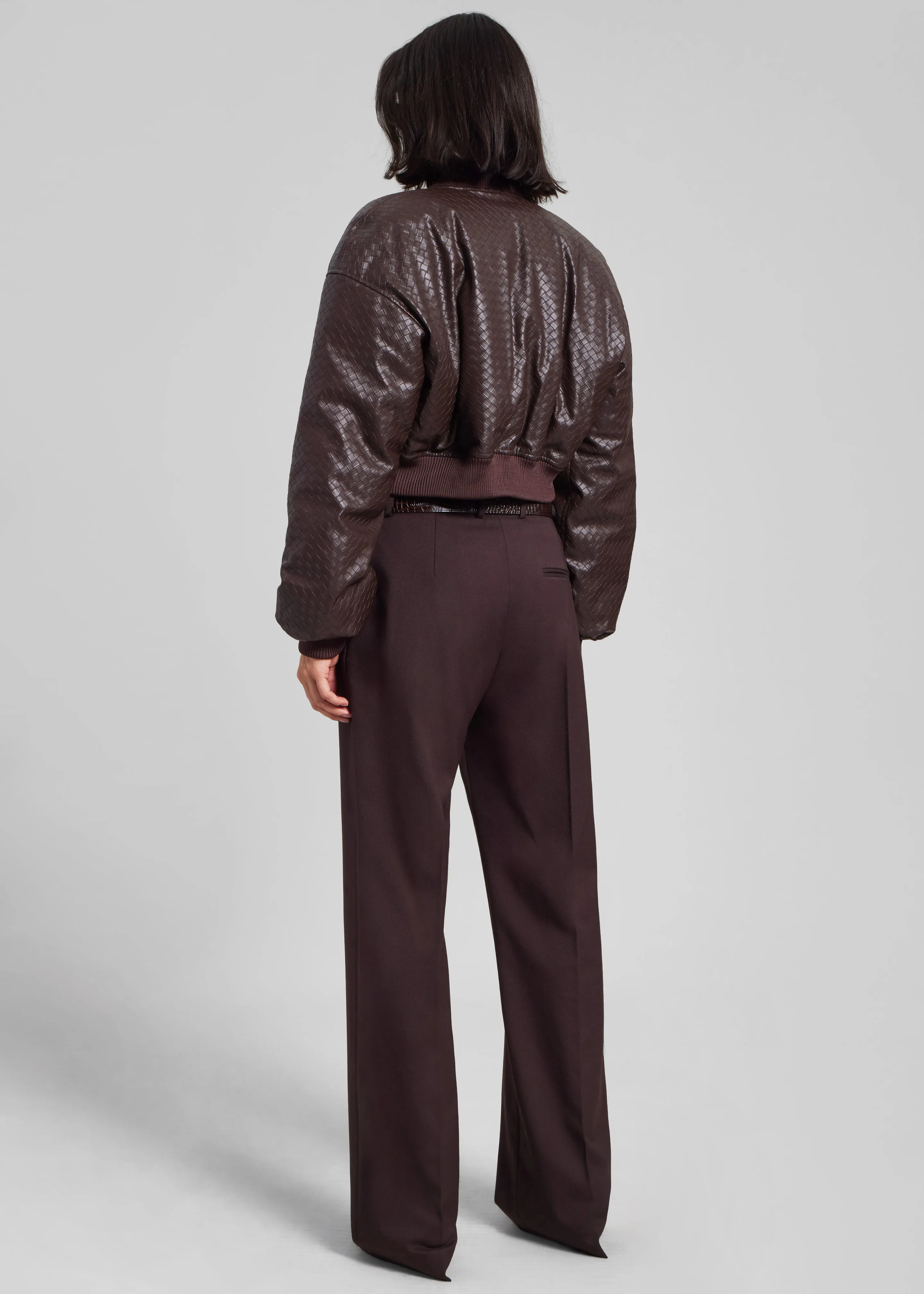 Rotate Cropped Puffer Jacket - Dark Brown sold by Frankie Shop product image thumbnail 5