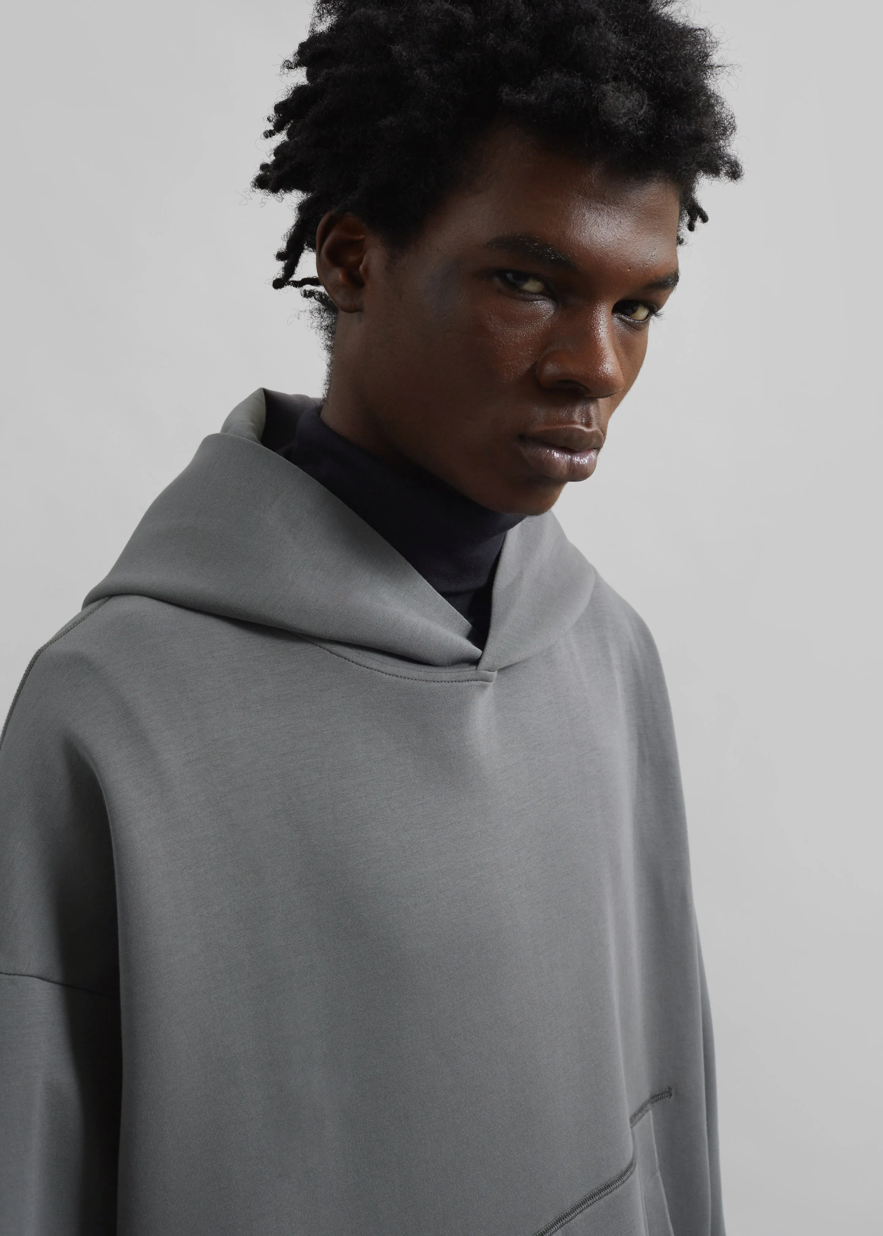 Melbo Oversized Hoodie - Grey sold by Frankie Shop product image thumbnail 2
