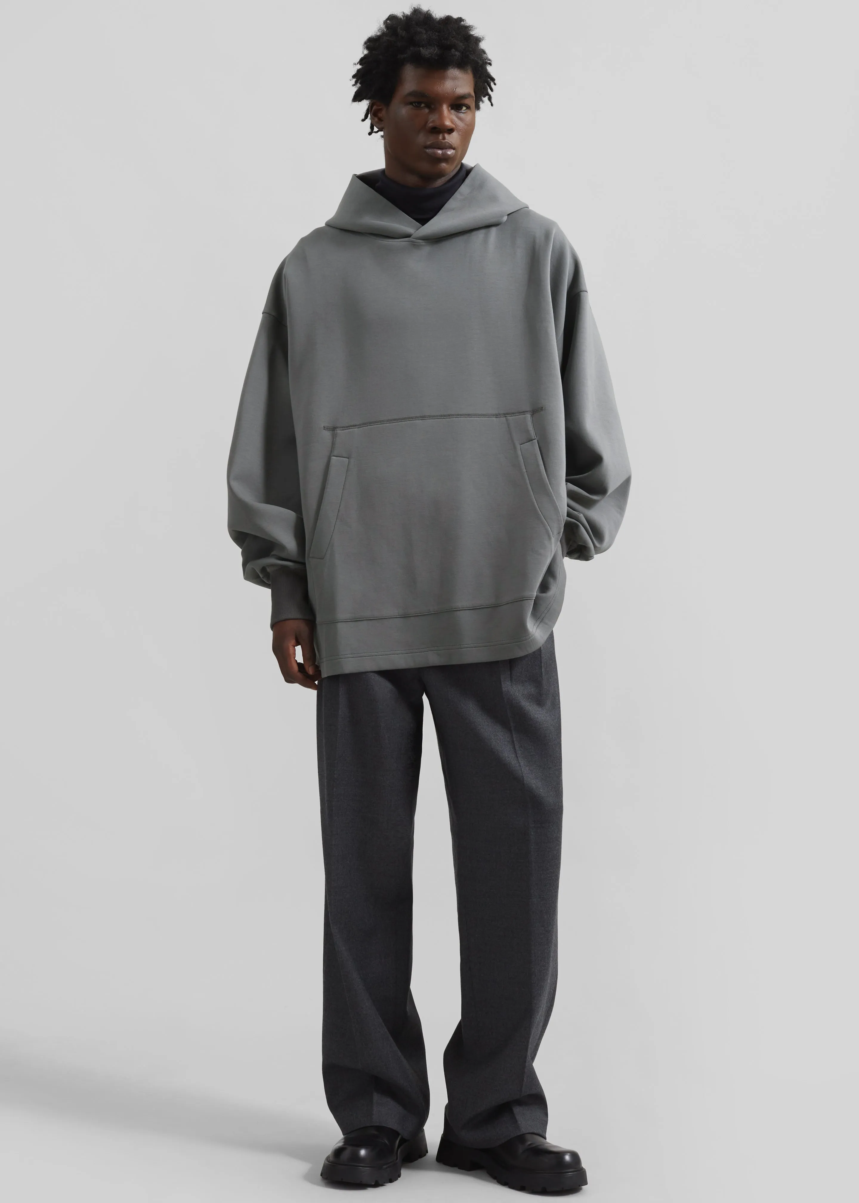 Melbo Oversized Hoodie - Grey sold by Frankie Shop product image thumbnail 3