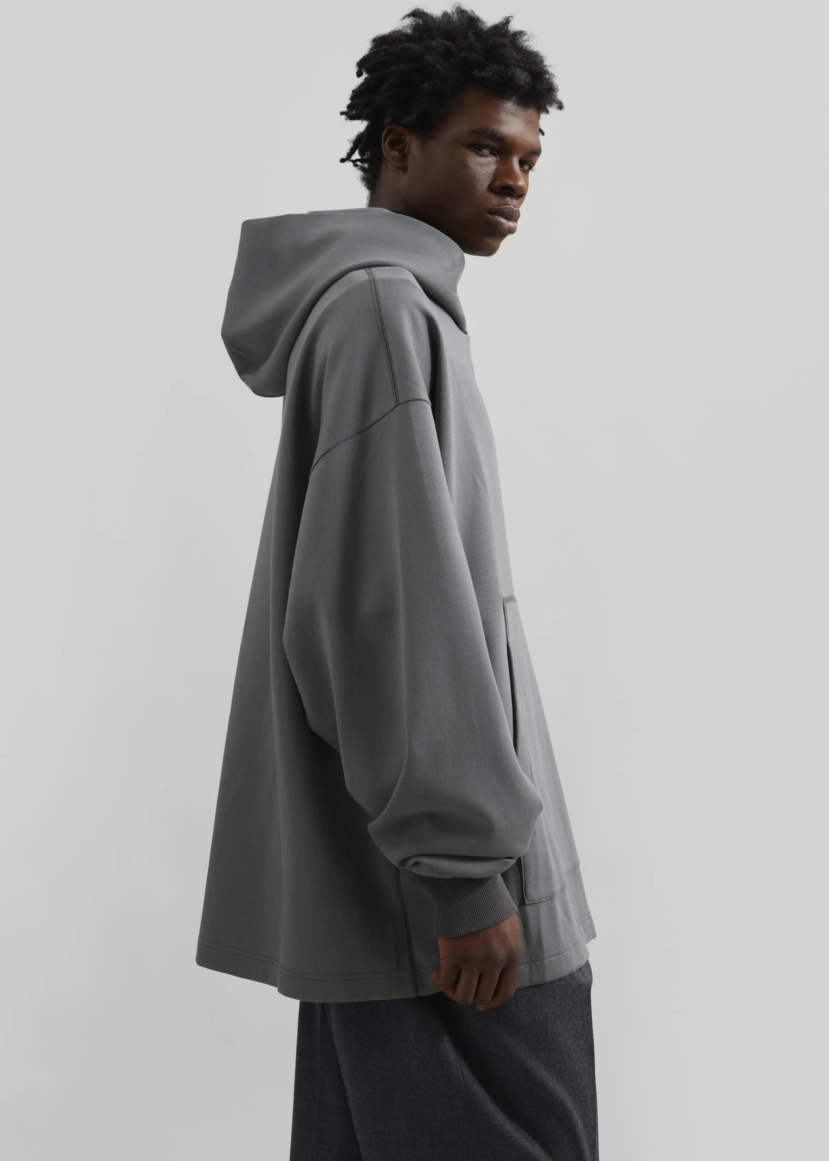 Melbo Oversized Hoodie - Grey sold by Frankie Shop product image thumbnail 5