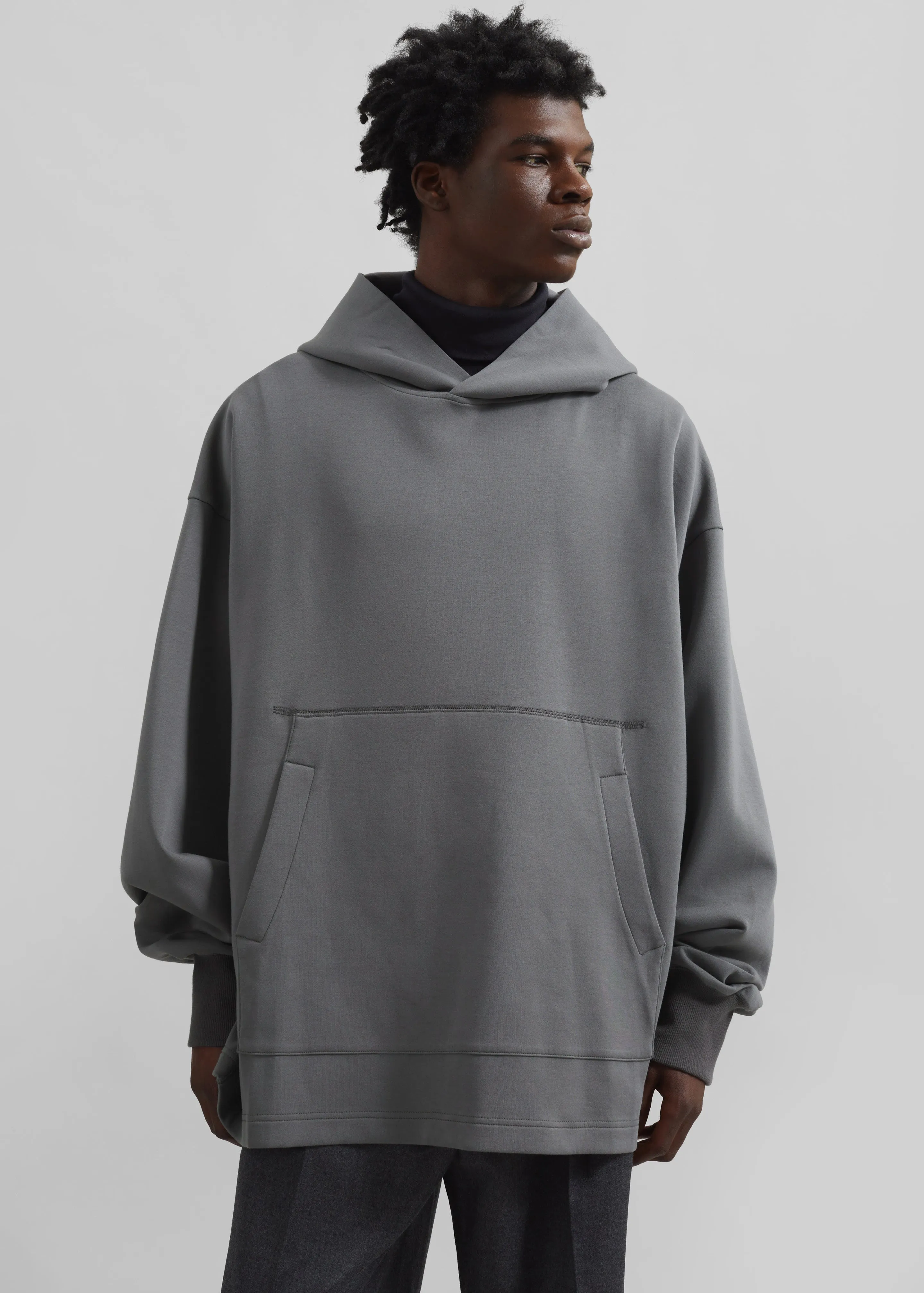 Melbo Oversized Hoodie - Grey sold by Frankie Shop