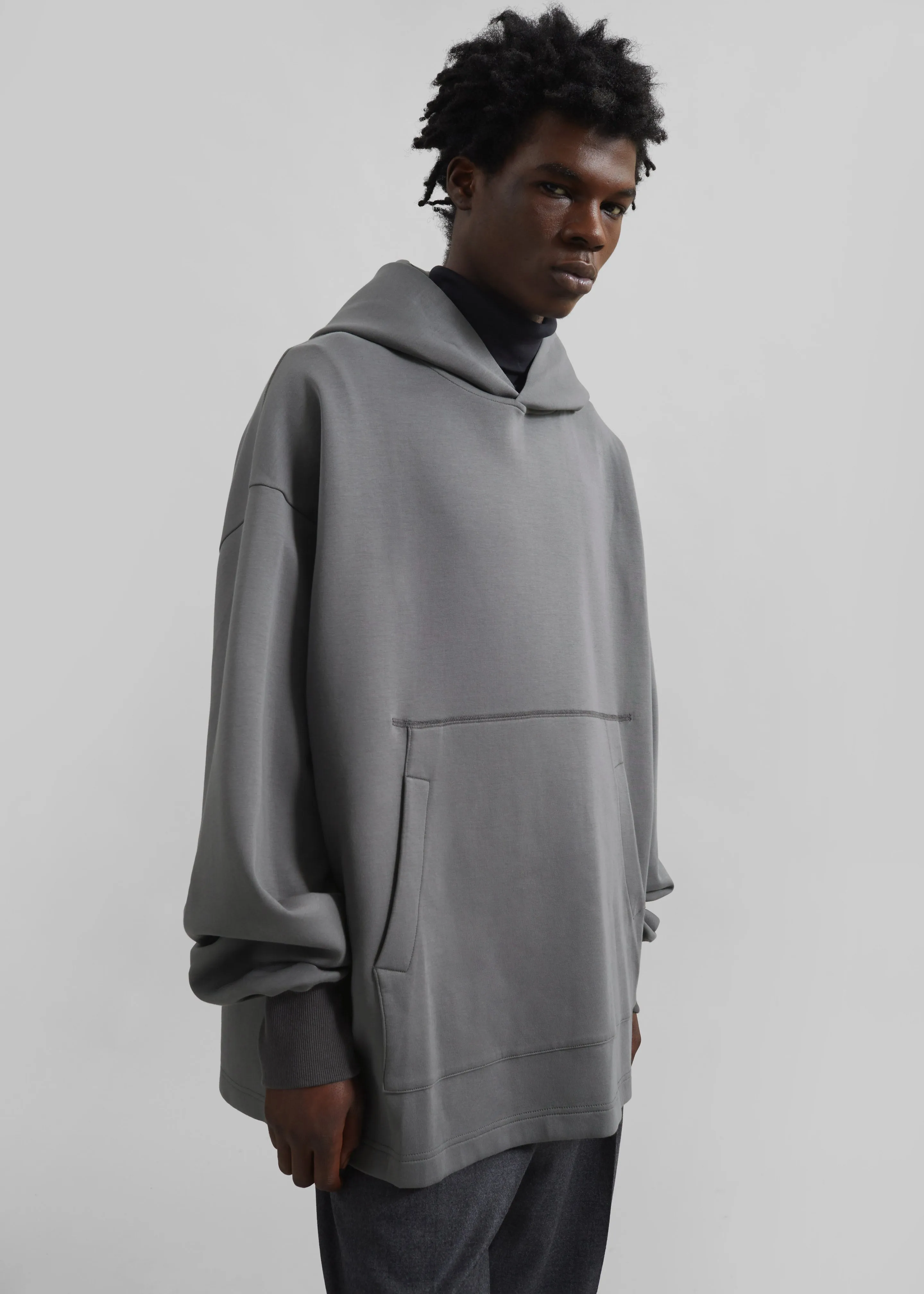 Melbo Oversized Hoodie - Grey sold by Frankie Shop product image thumbnail 4