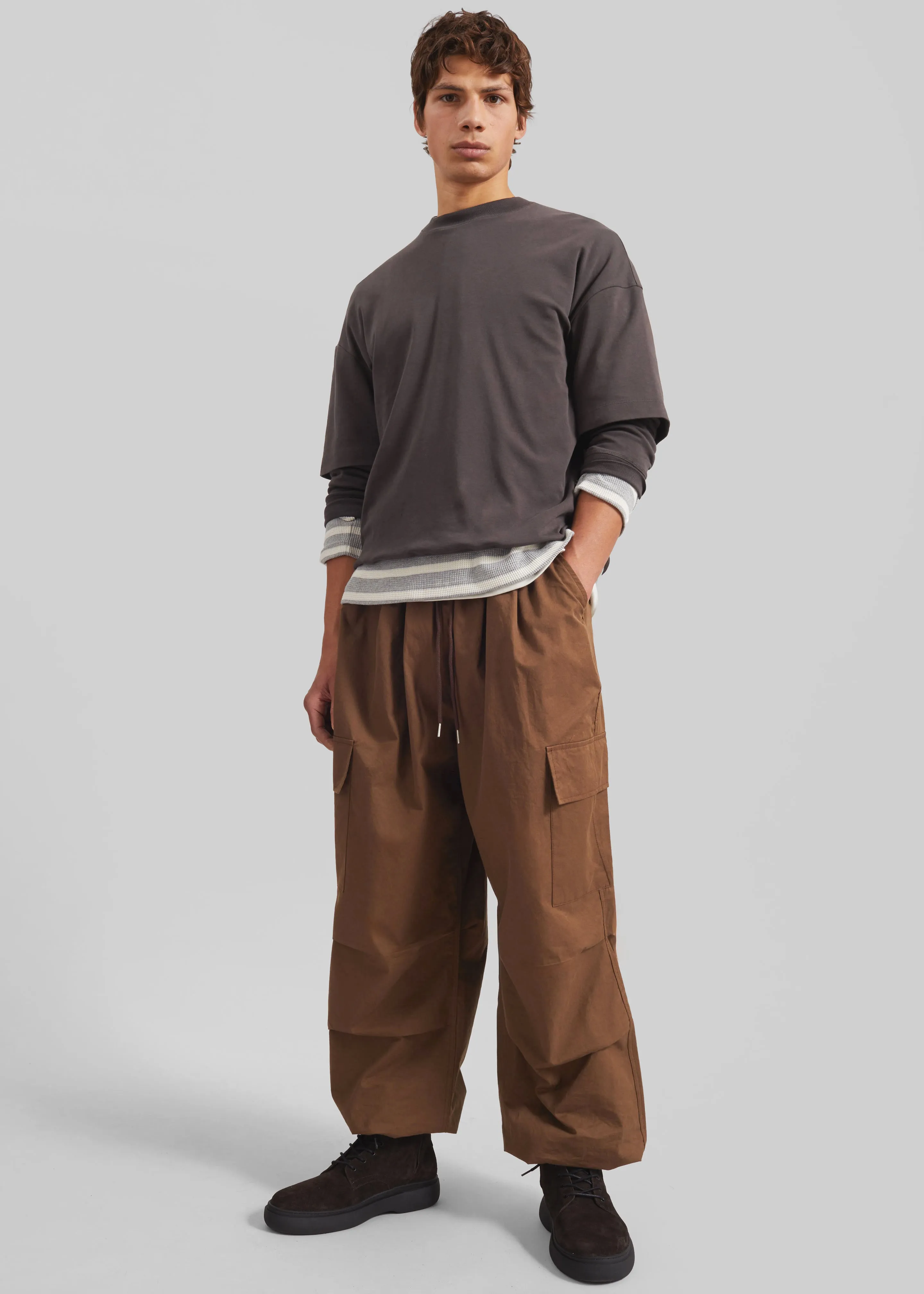 Cobourg Cargo Pants - Brown sold by Frankie Shop