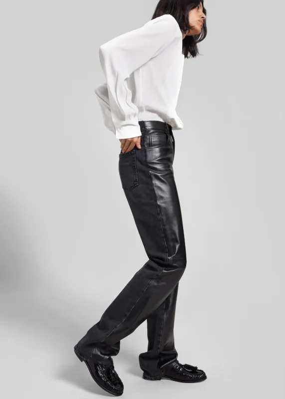 Haikure Star Jeans - Black Denim/Leather sold by Frankie Shop