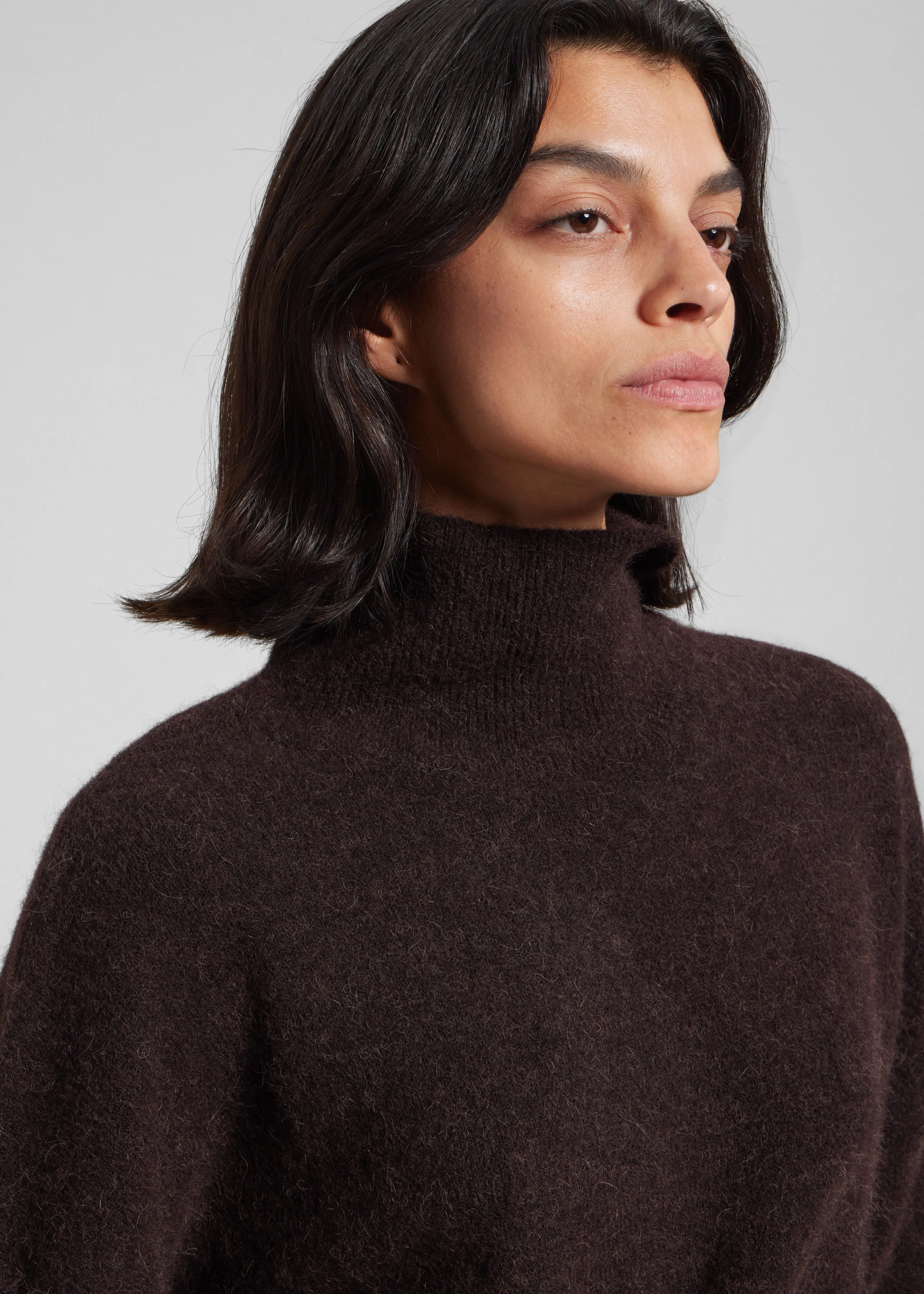 Samsøe Samsøe Nola Turtleneck - Black Coffee sold by Frankie Shop product image thumbnail 2