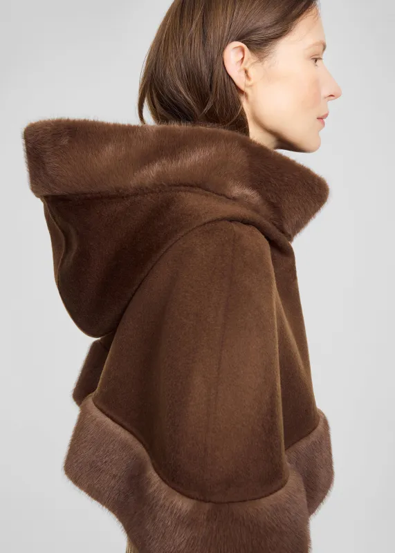 By Malene Birger Marta Wool Cape - Carafe sold by Frankie Shop