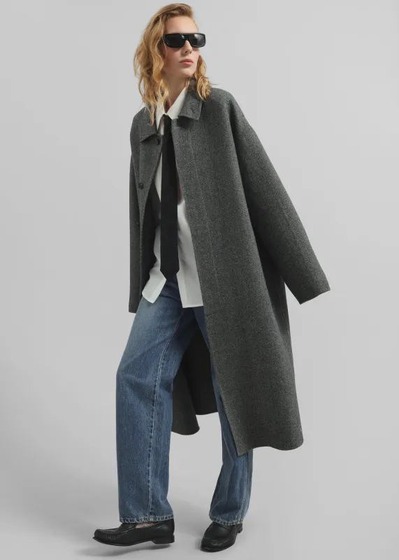 Knole Wool Coat - Grey sold by Frankie Shop