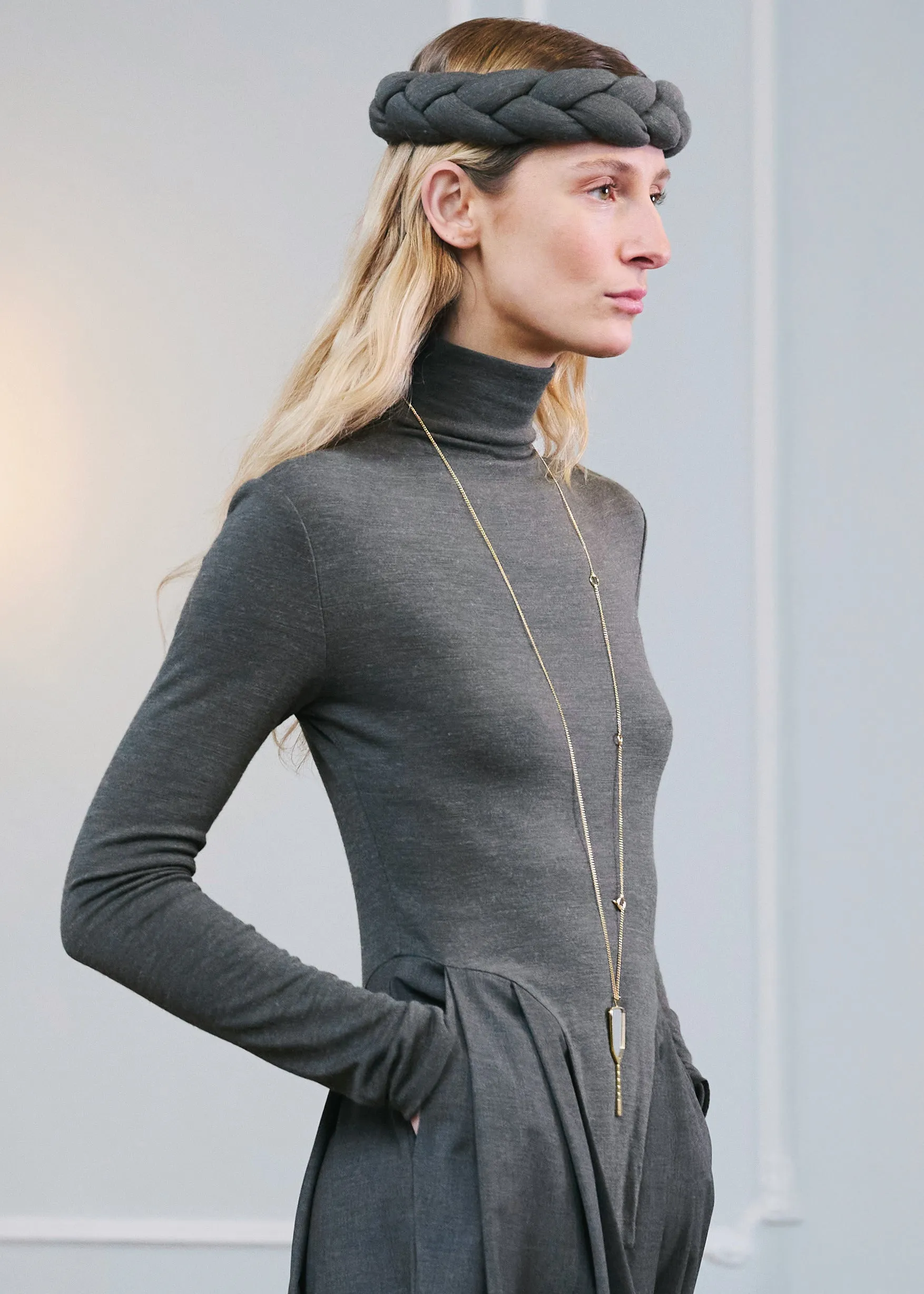 Bevza Kosa Headband - Dark Grey sold by Frankie Shop product image thumbnail 2