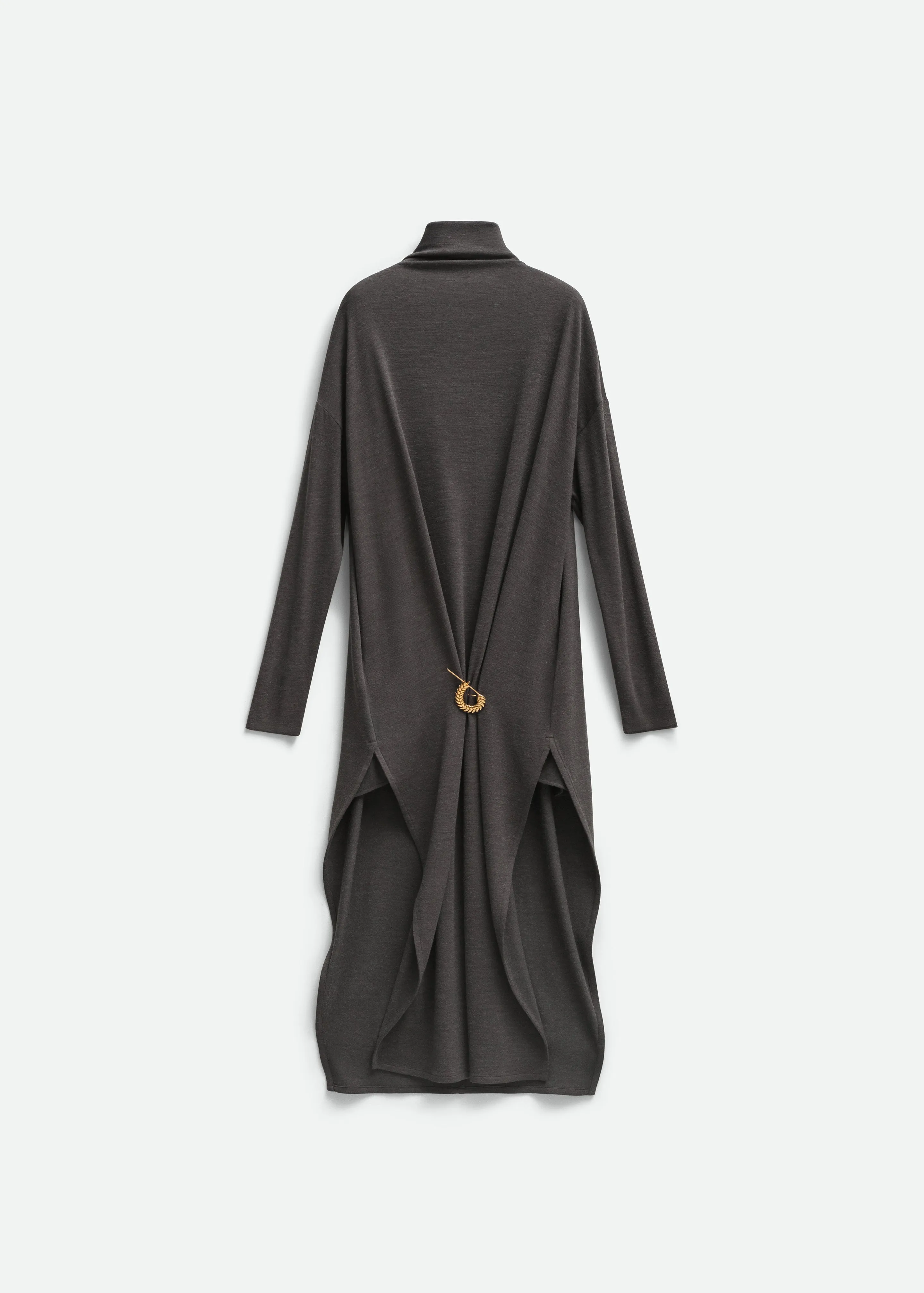 Bevza Brooch Dress - Dark Grey sold by Frankie Shop product image thumbnail 4