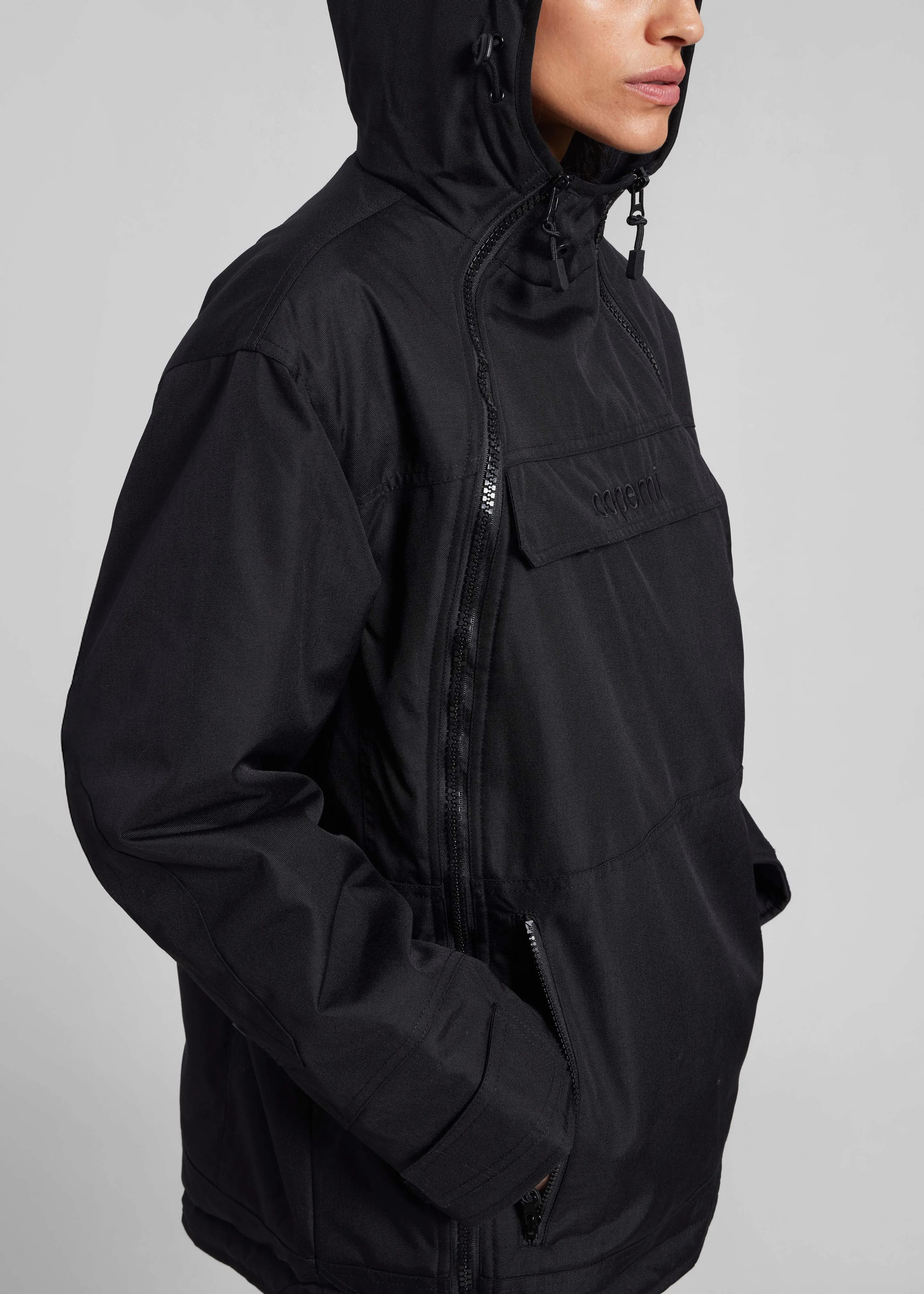 Coperni Asymmetric Parka - Black sold by Frankie Shop product image thumbnail 2