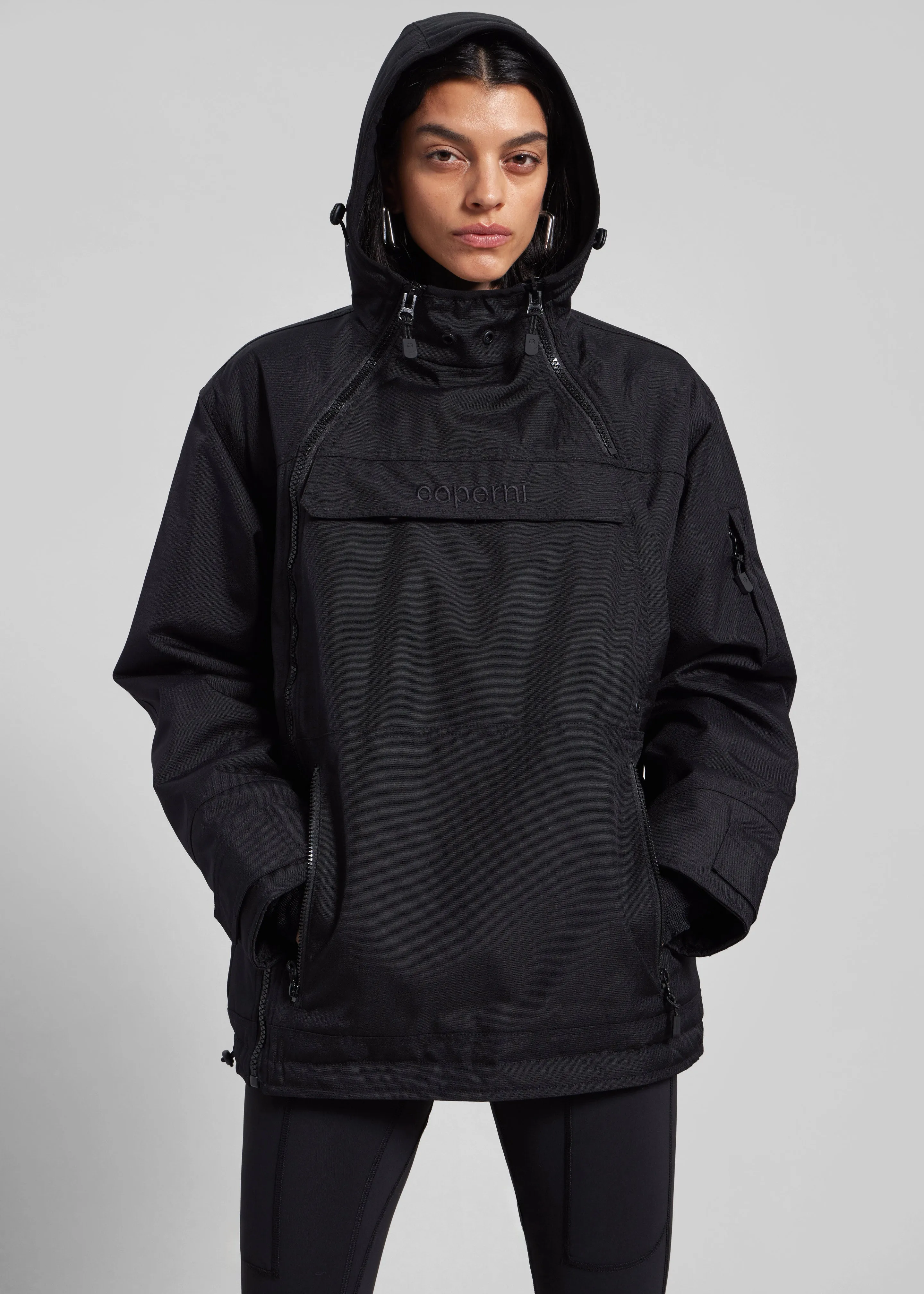 Coperni Asymmetric Parka - Black sold by Frankie Shop product image thumbnail 4
