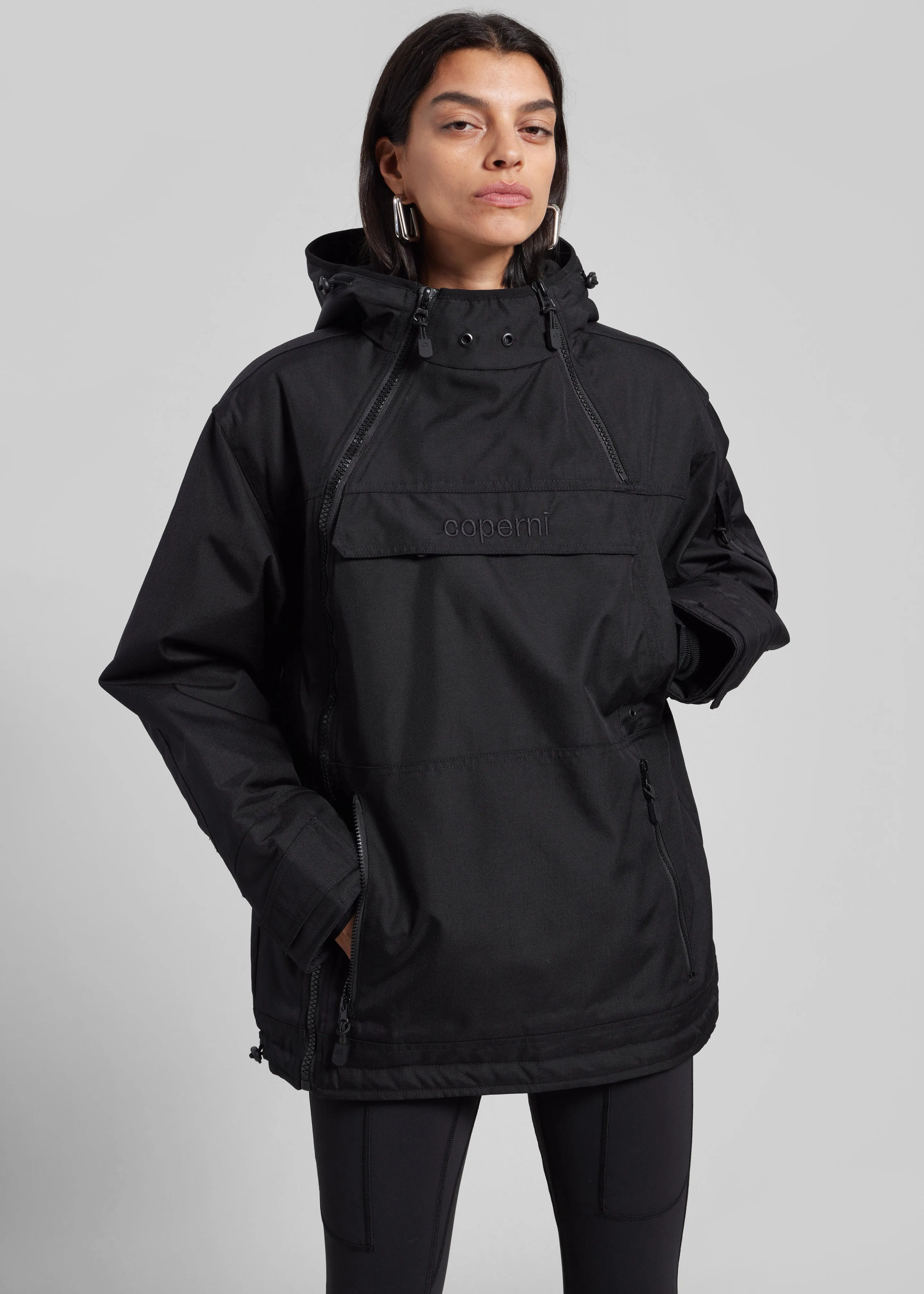 Coperni Asymmetric Parka - Black sold by Frankie Shop product image thumbnail 5