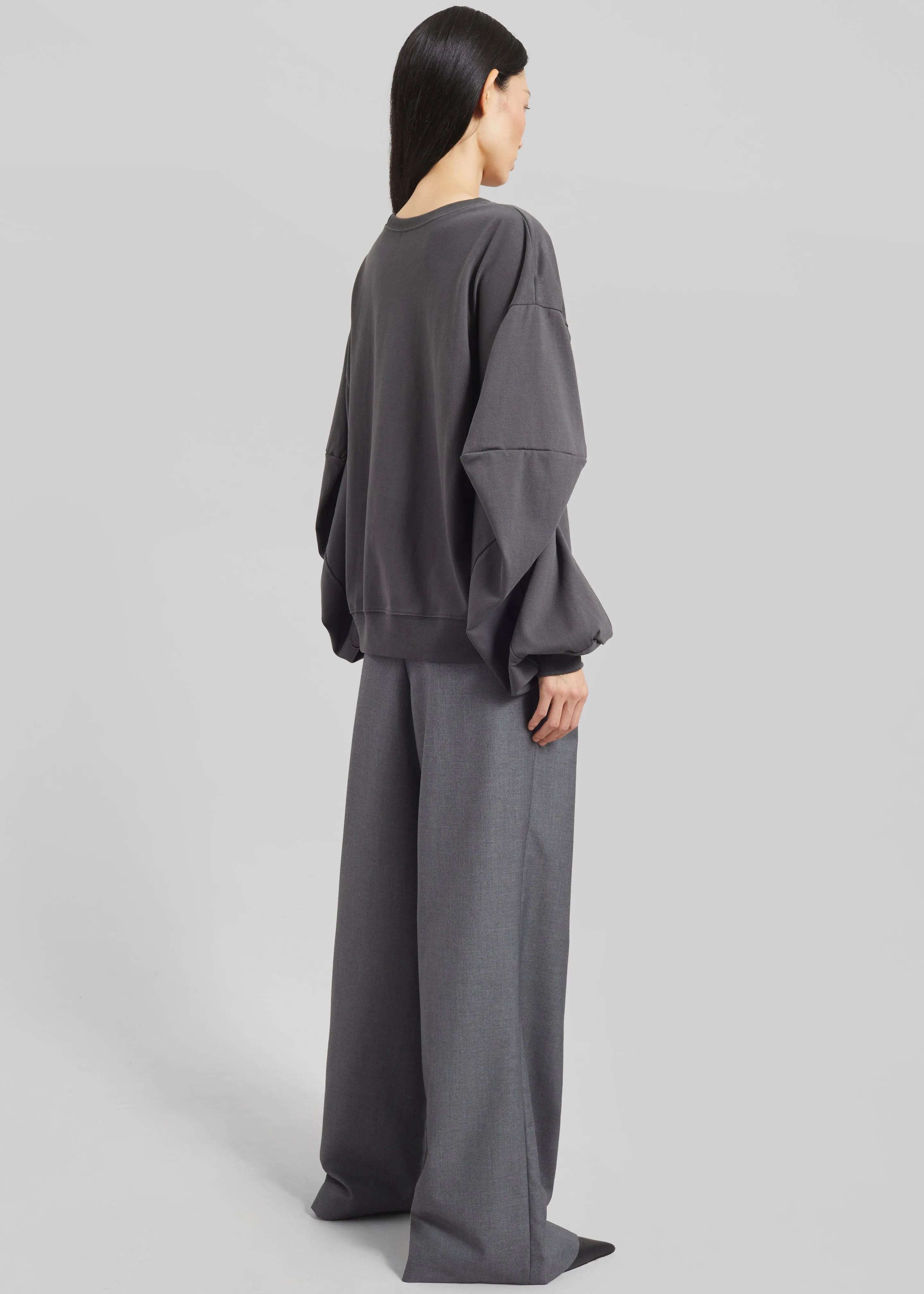 Balve Balloon Sleeve Sweatshirt - Grey sold by Frankie Shop product image thumbnail 5