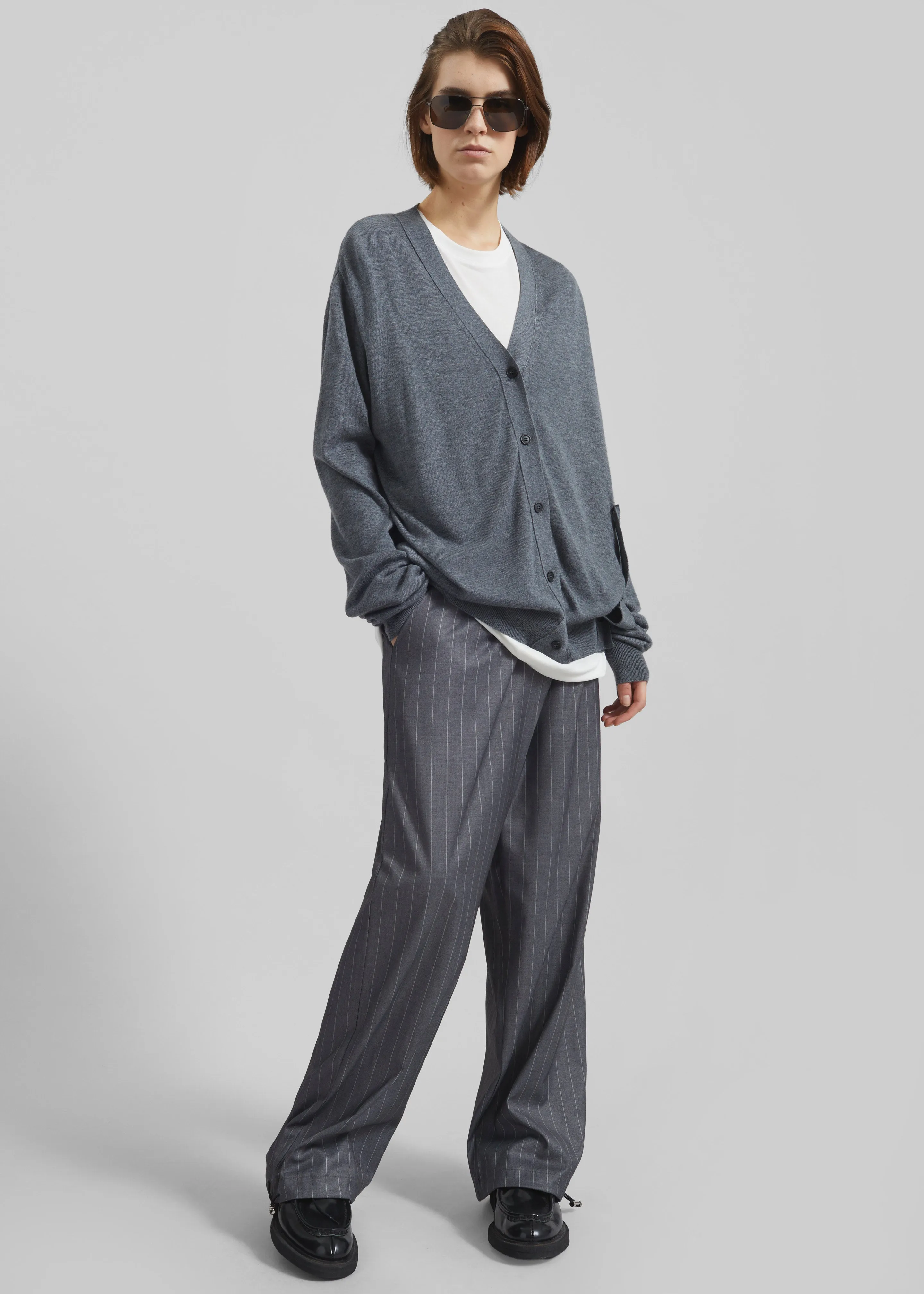 Calvane Two-Way Cardigan - Grey sold by Frankie Shop product image thumbnail 3