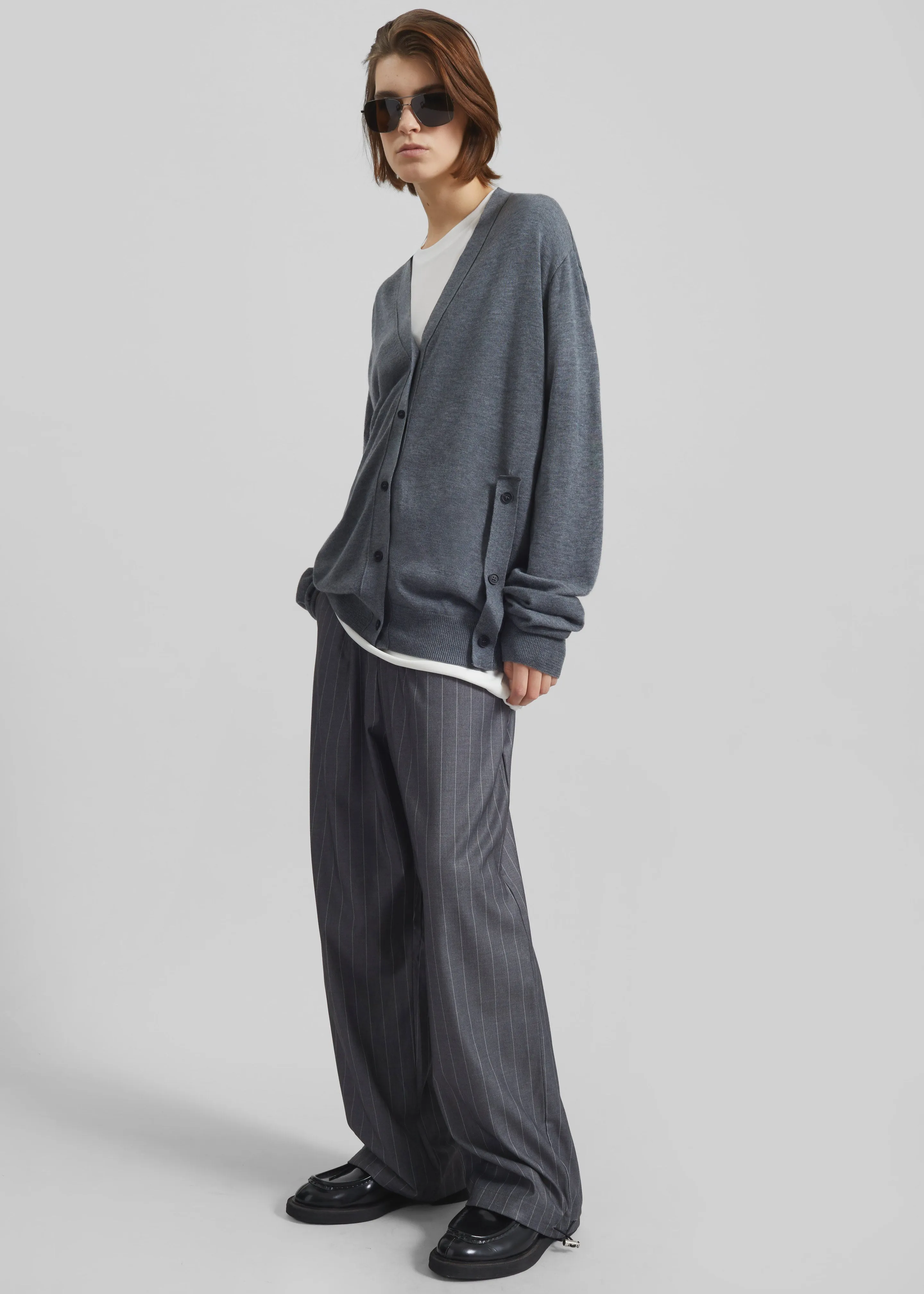 Calvane Two-Way Cardigan - Grey sold by Frankie Shop product image thumbnail 2