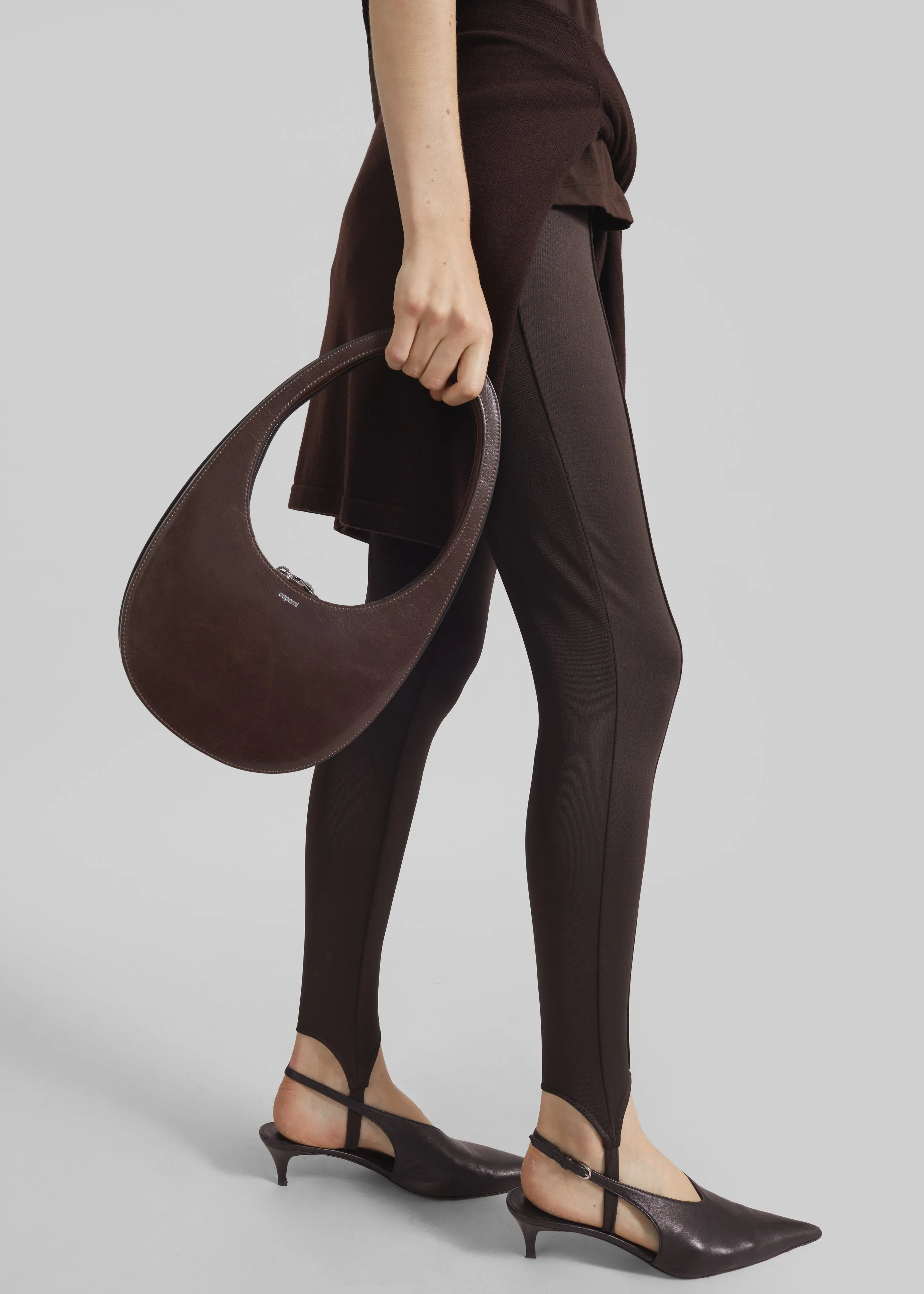 Caserta Stirrup Leggings - Brown sold by Frankie Shop