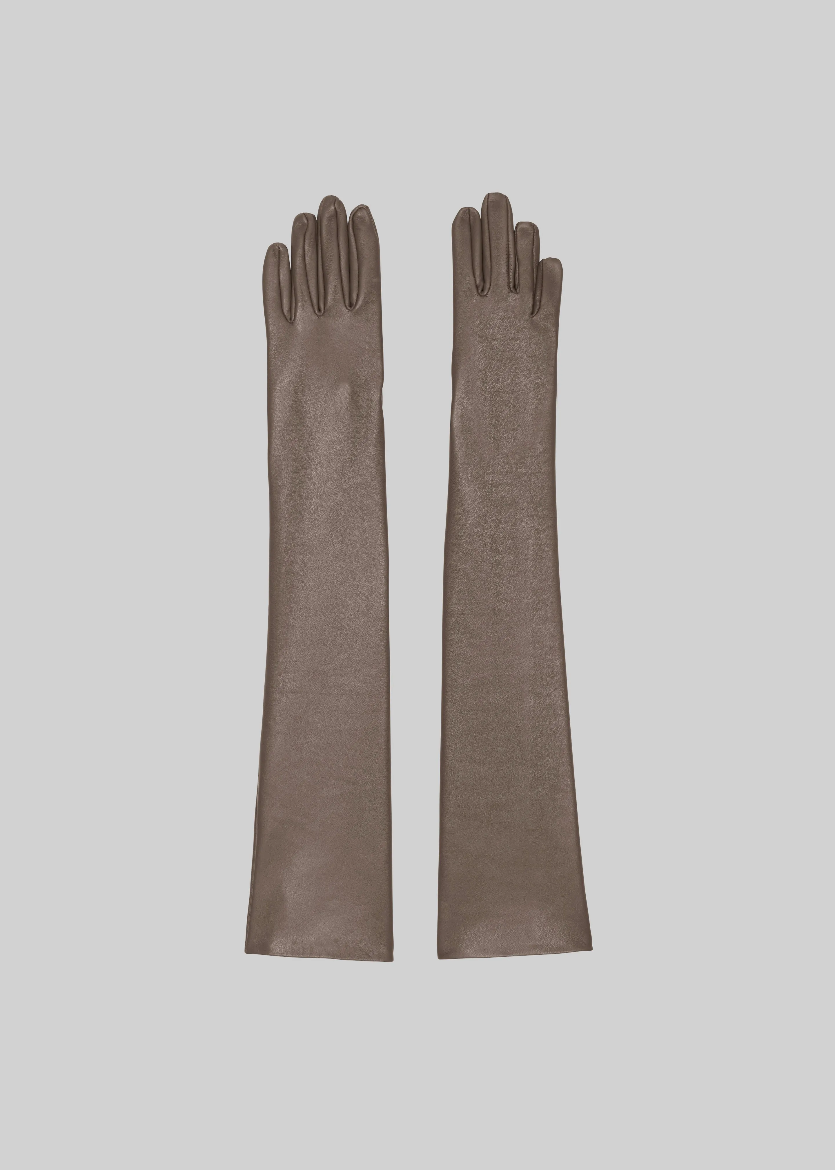 Veneto Long Leather Gloves - Mocha sold by Frankie Shop product image thumbnail 3