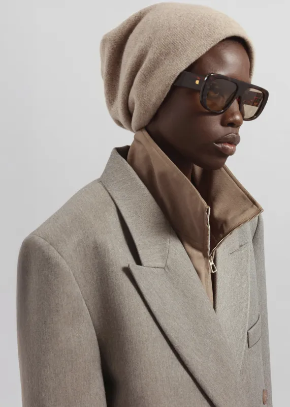 Inko Cashmere Beanie - Taupe sold by Frankie Shop