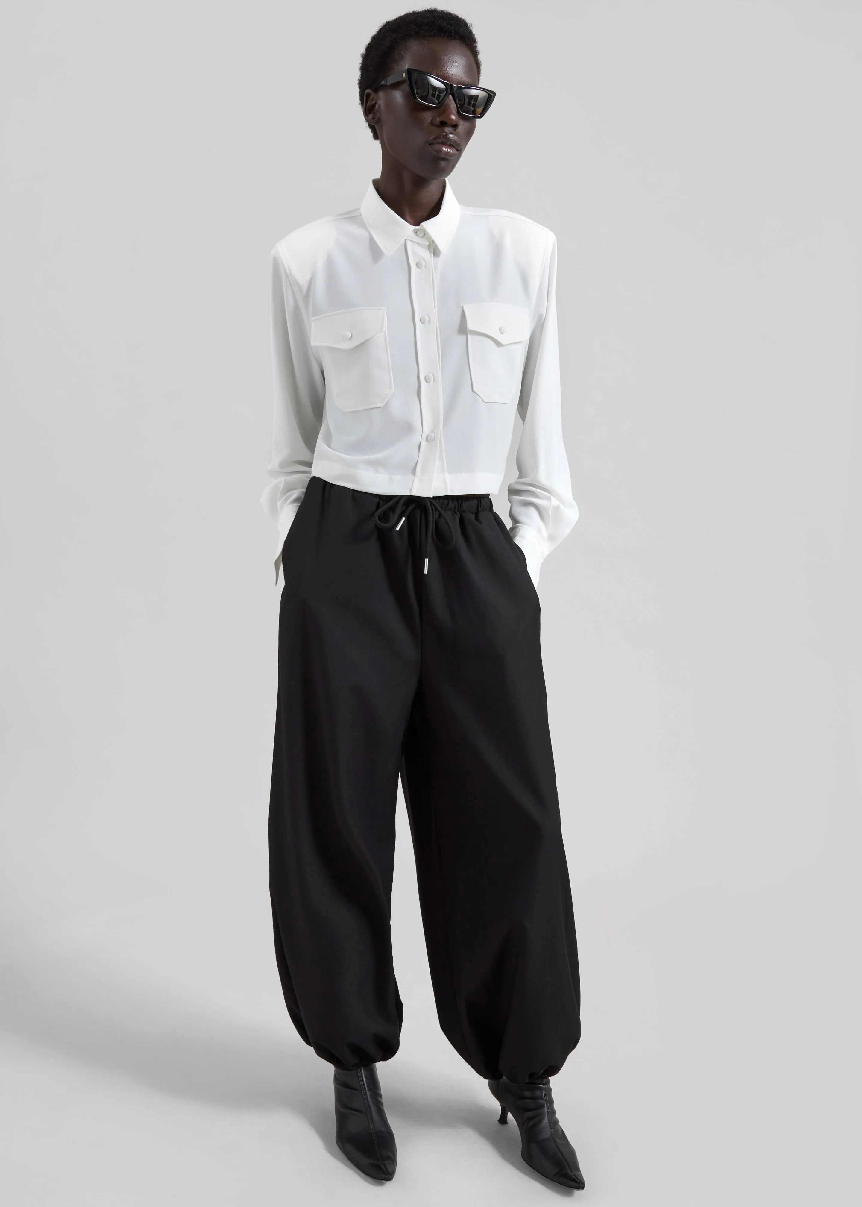 Aubray Balloon Pants - Black sold by Frankie Shop