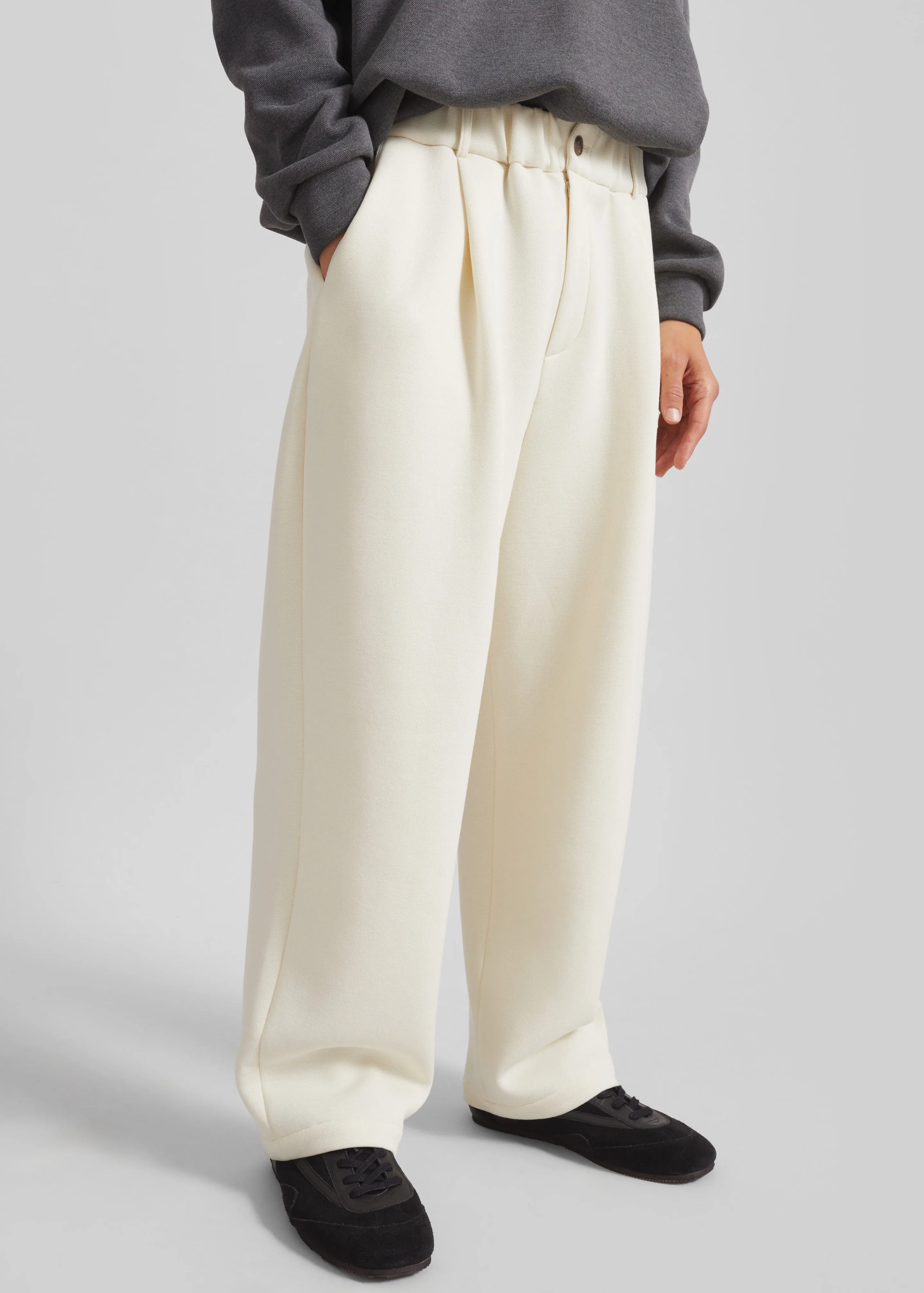 Lenham Straight Pants - Ivory sold by Frankie Shop