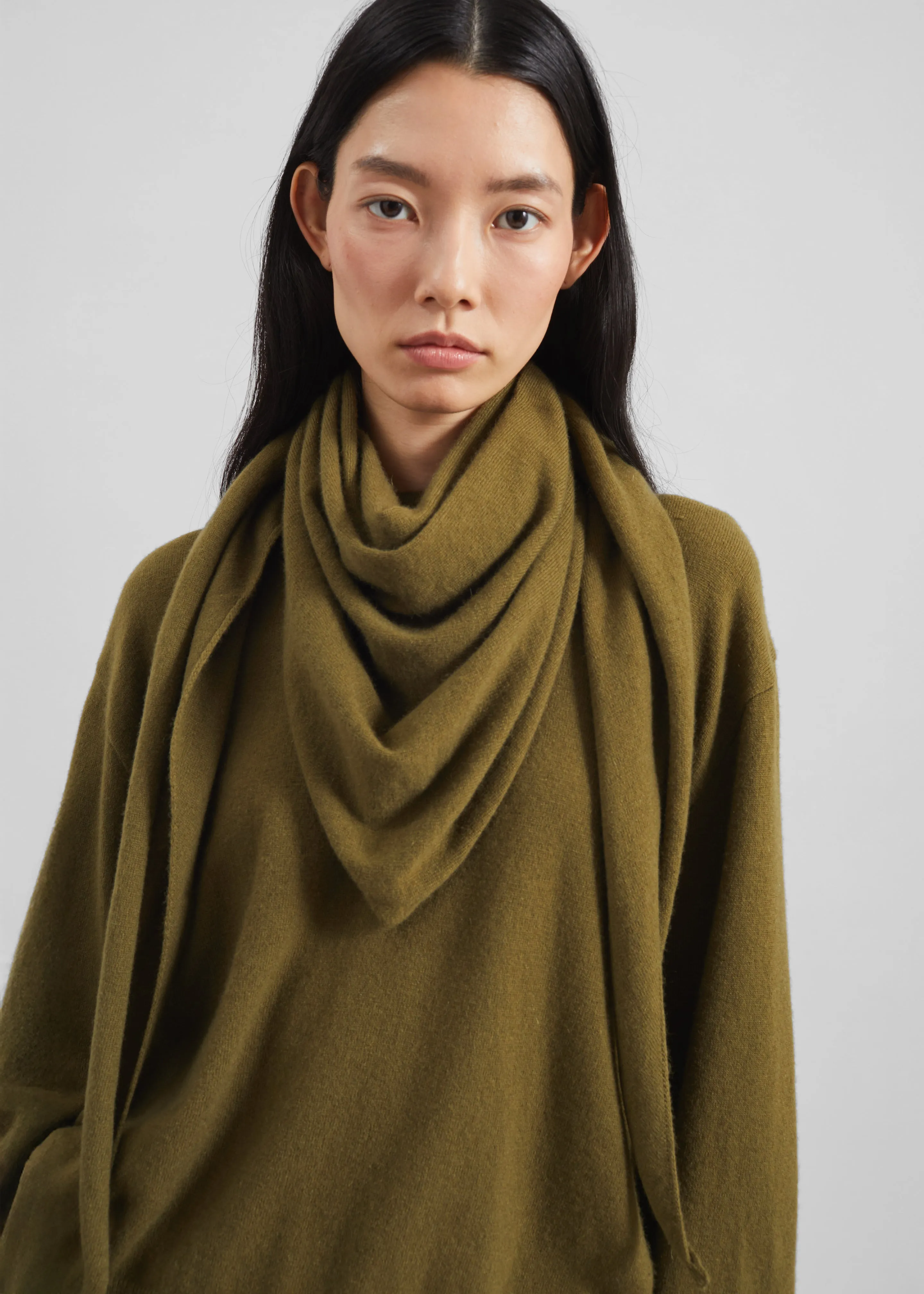 Vermont Scarf Sweater - Olive sold by Frankie Shop product image thumbnail 4
