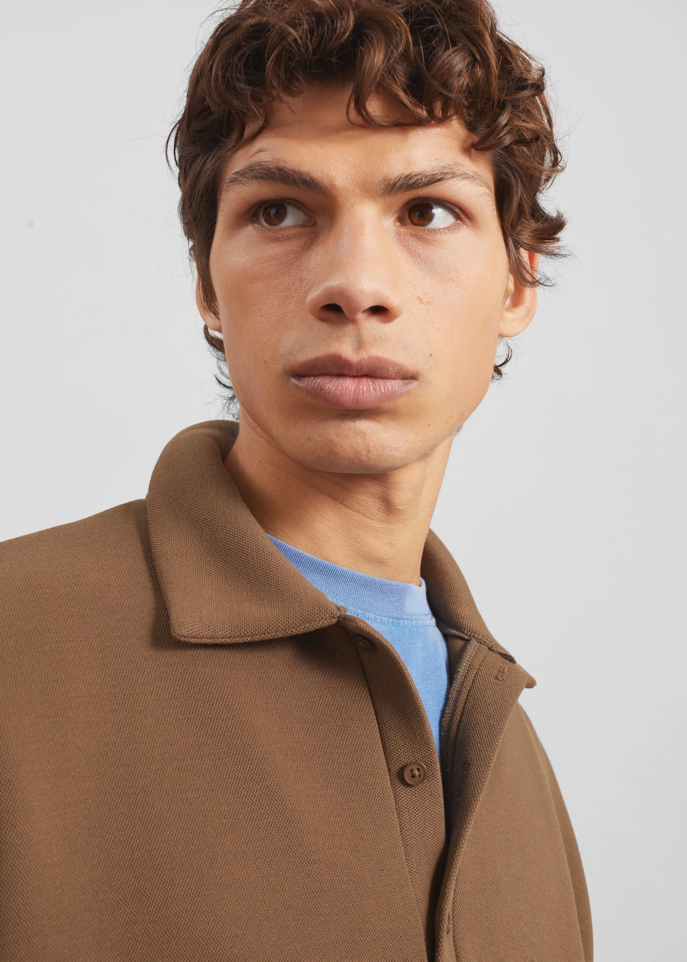 Lenham Polo Sweatshirt - Dark Camel sold by Frankie Shop product image thumbnail 3