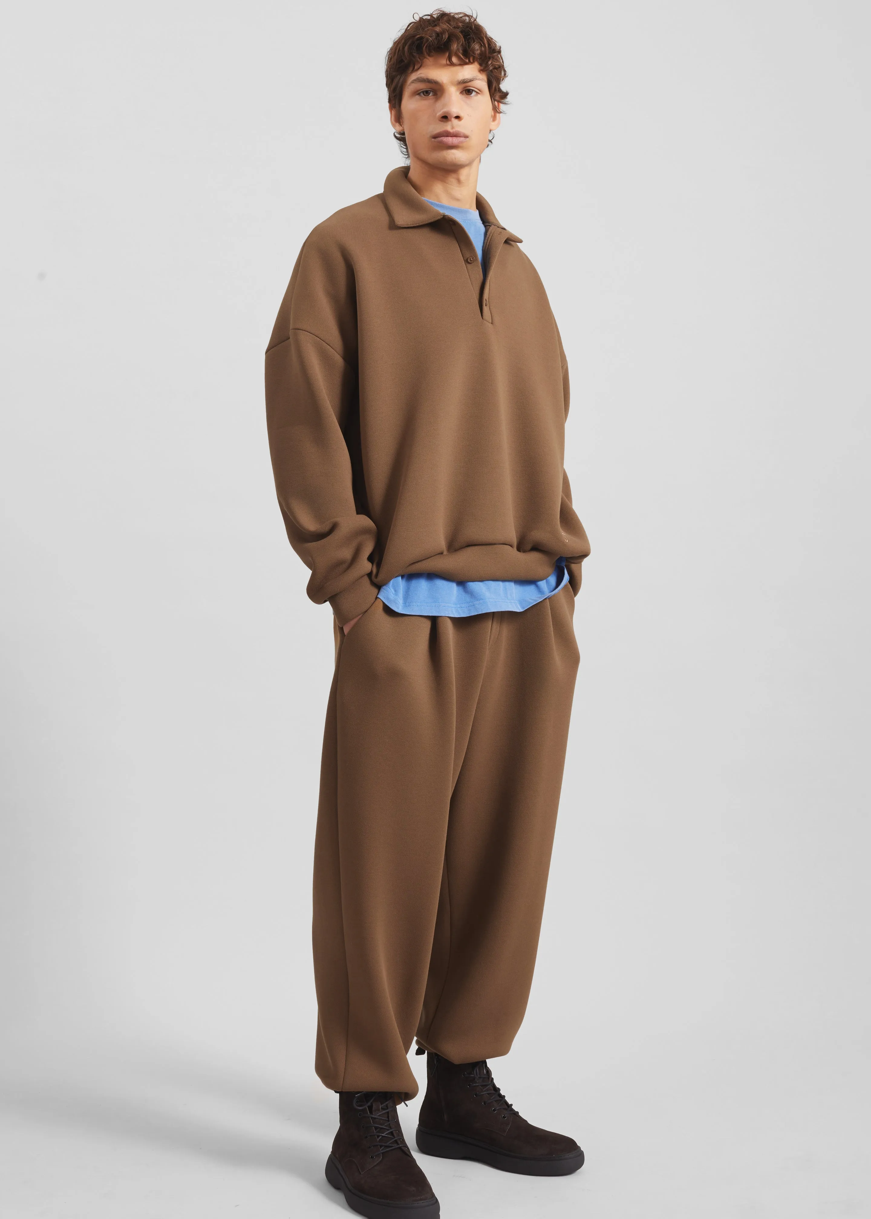 Lenham Polo Sweatshirt - Dark Camel sold by Frankie Shop product image thumbnail 4