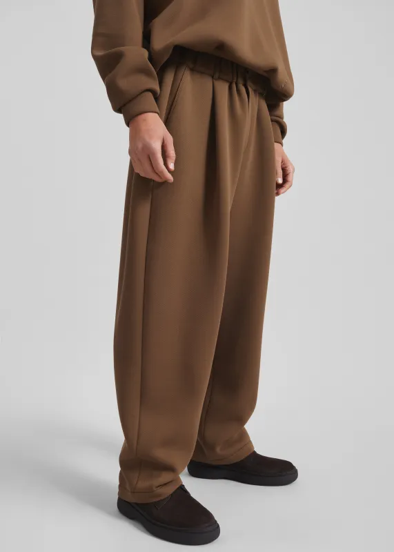 Lenham Straight Pants - Dark Camel sold by Frankie Shop