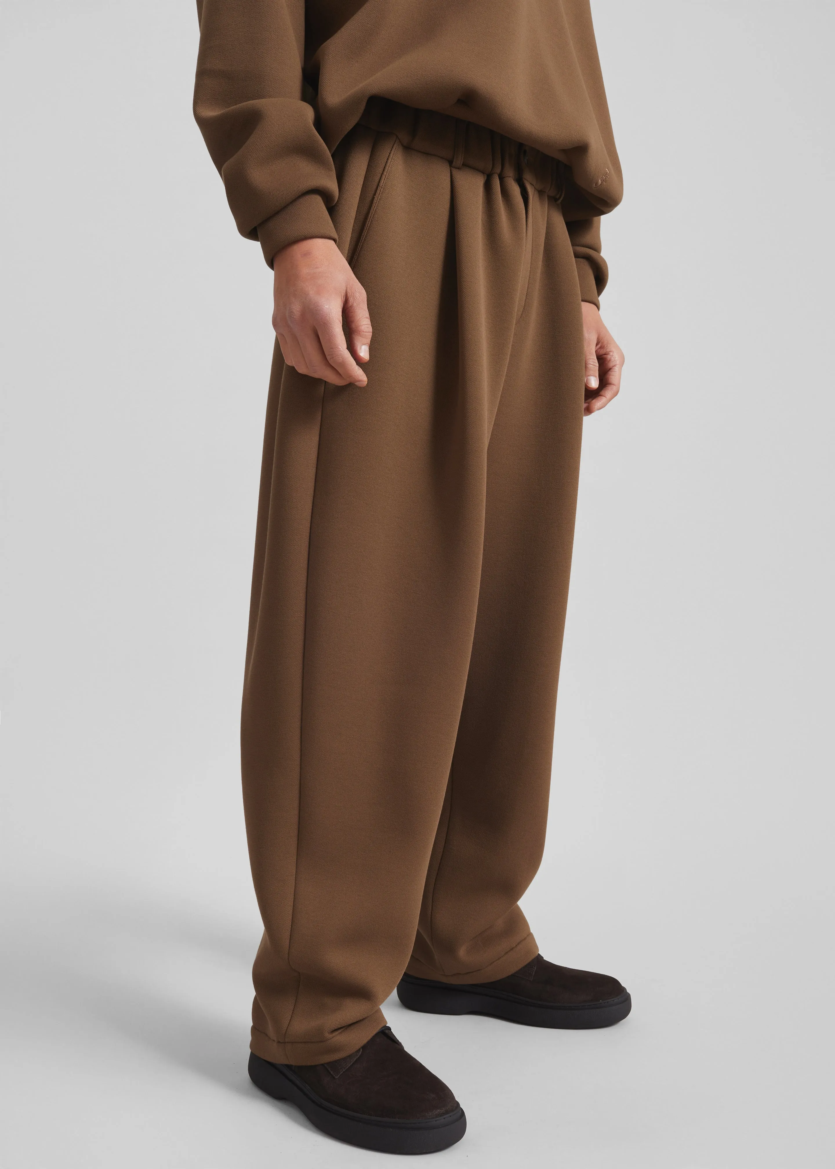 Lenham Straight Pants - Dark Camel sold by Frankie Shop