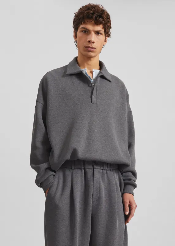 Lenham Polo Sweatshirt - Grey sold by Frankie Shop