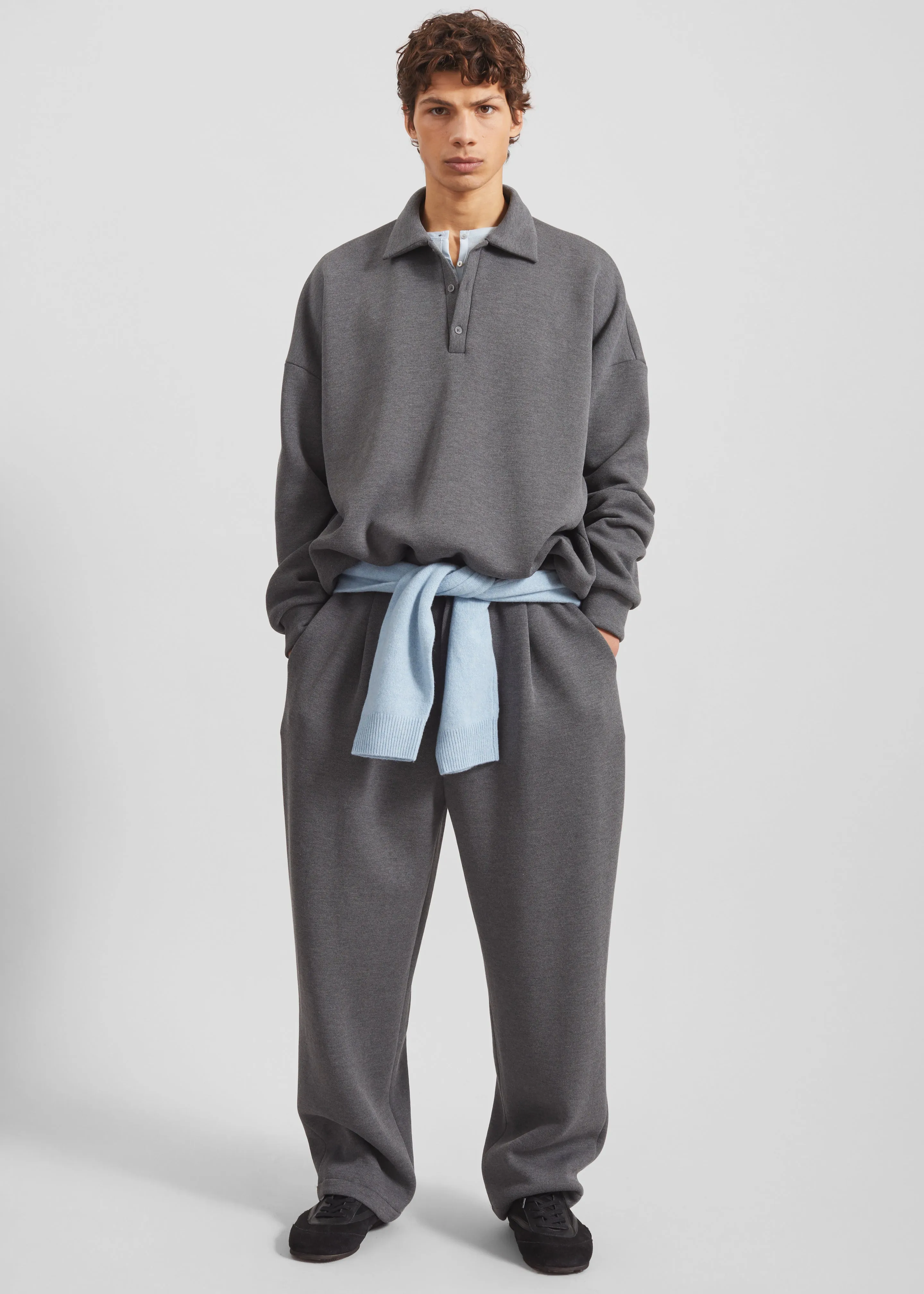 Lenham Polo Sweatshirt - Grey sold by Frankie Shop product image thumbnail 2