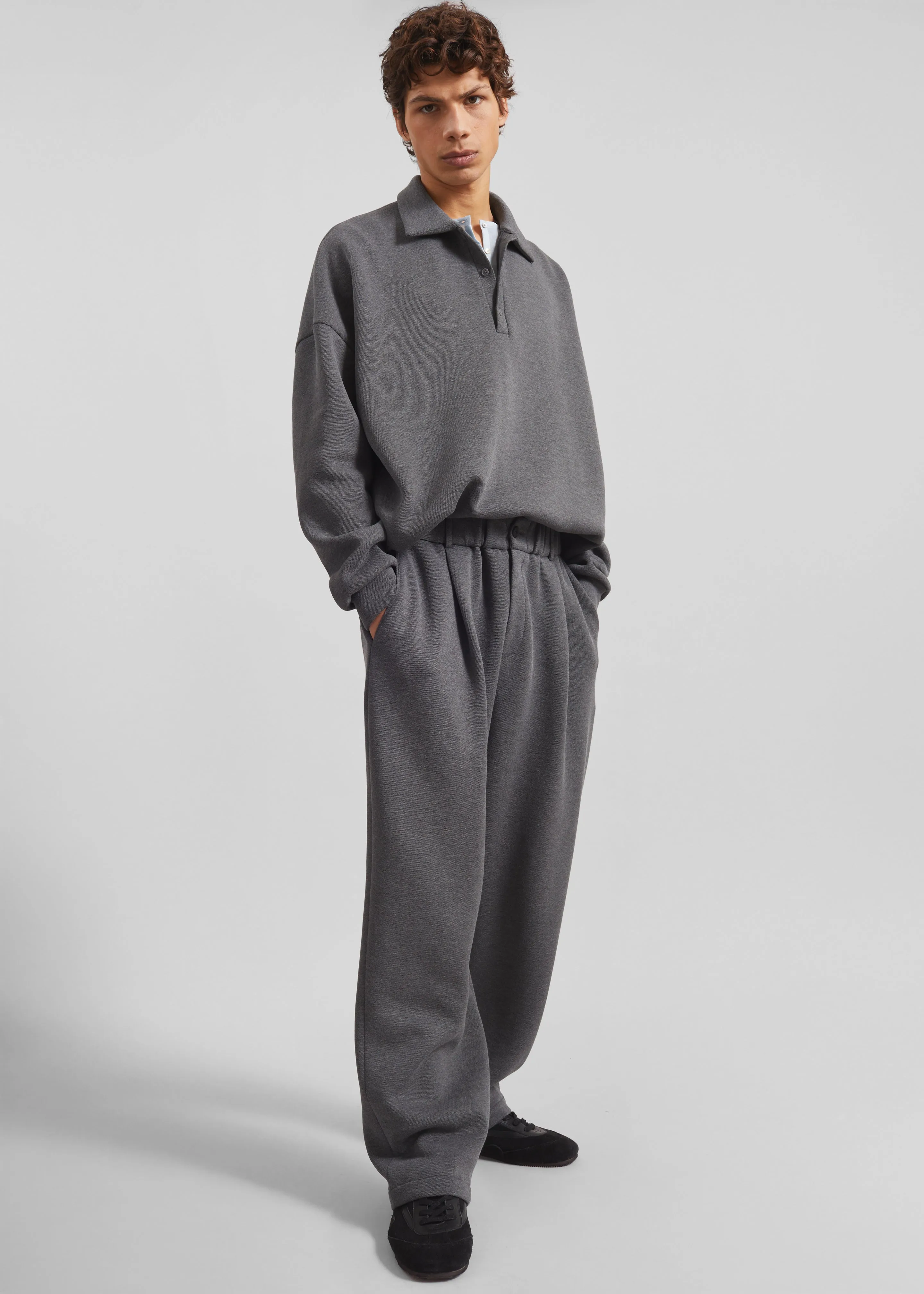 Lenham Polo Sweatshirt - Grey sold by Frankie Shop product image thumbnail 4
