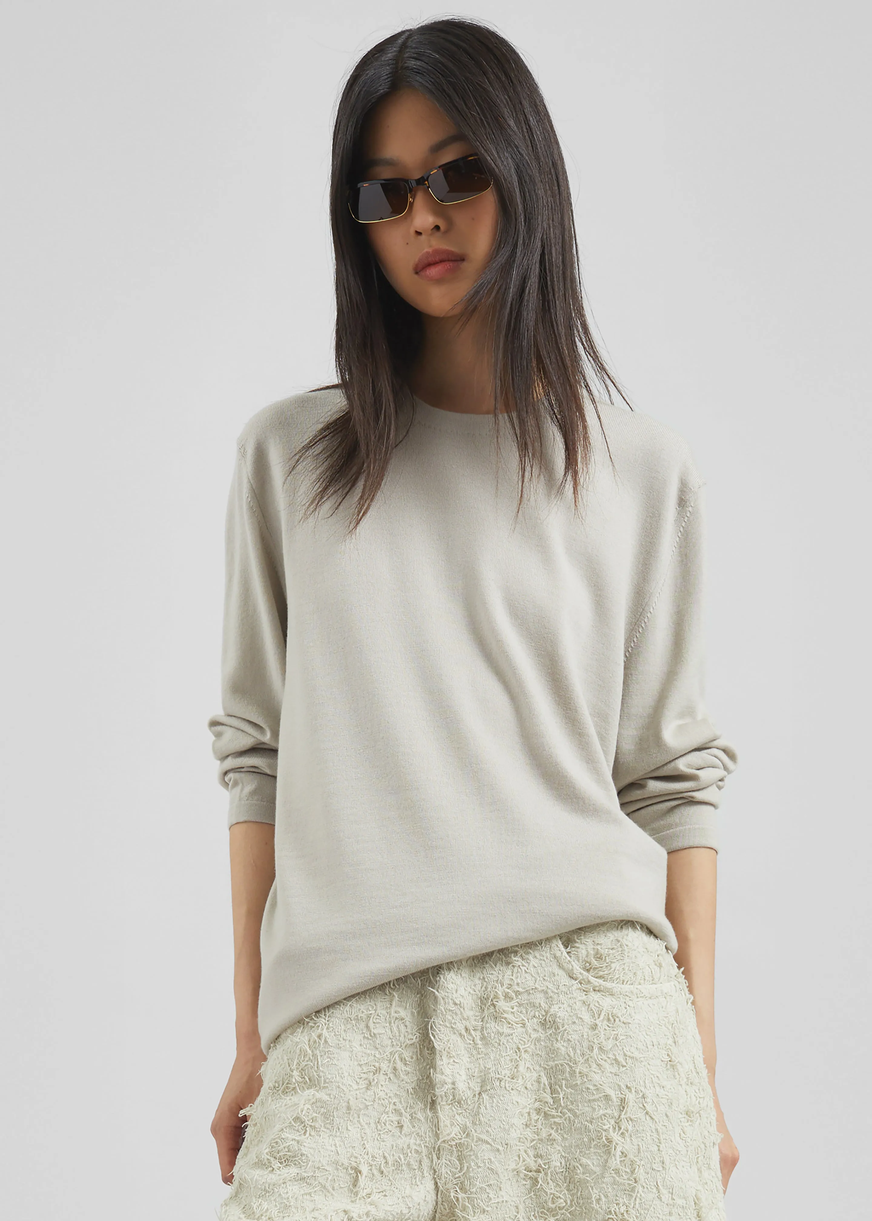 Morang Merino Wool Sweater - Beige sold by Frankie Shop product image thumbnail 2