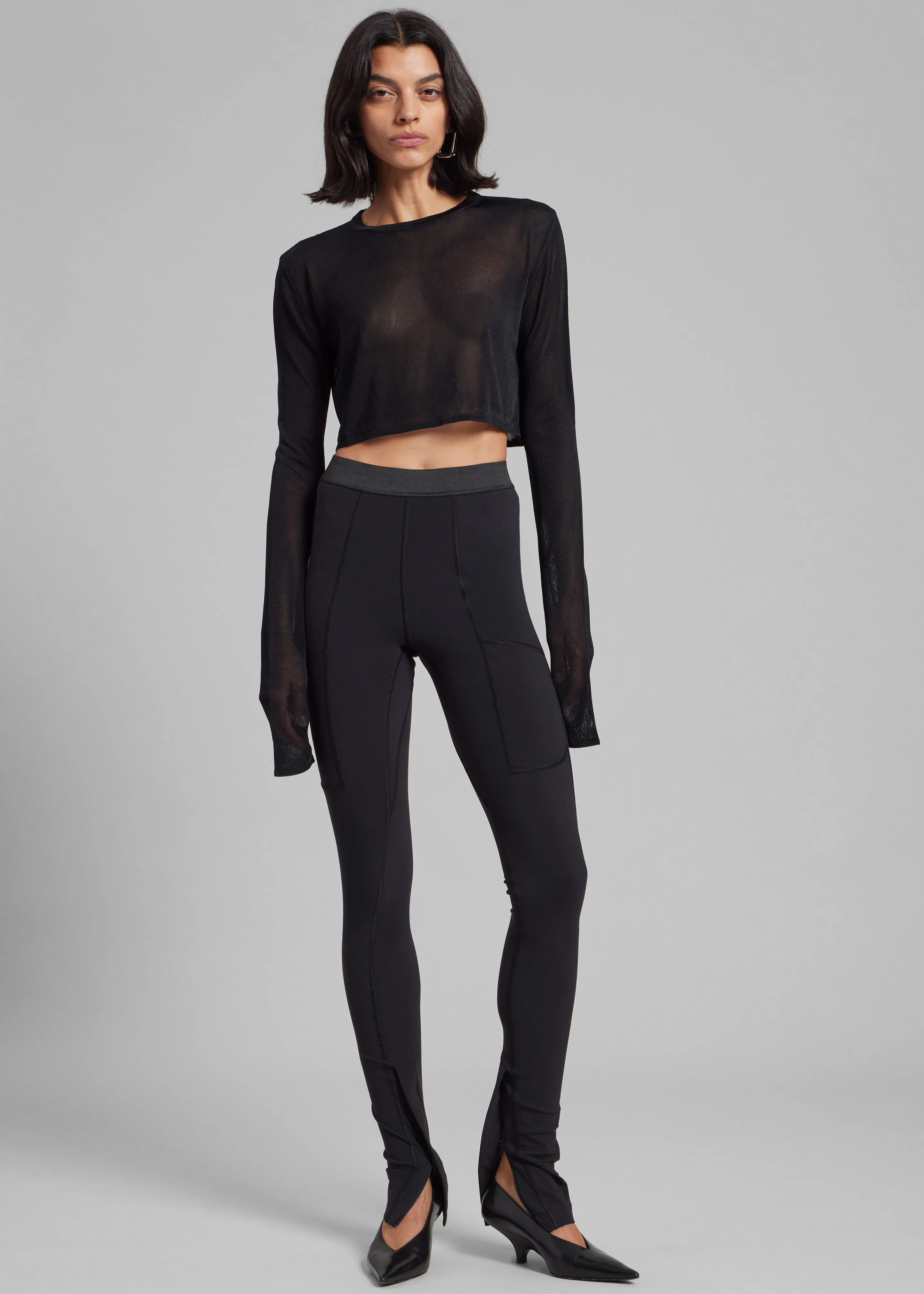 Coperni Eurojersey Leggings - Black sold by Frankie Shop product image thumbnail 2