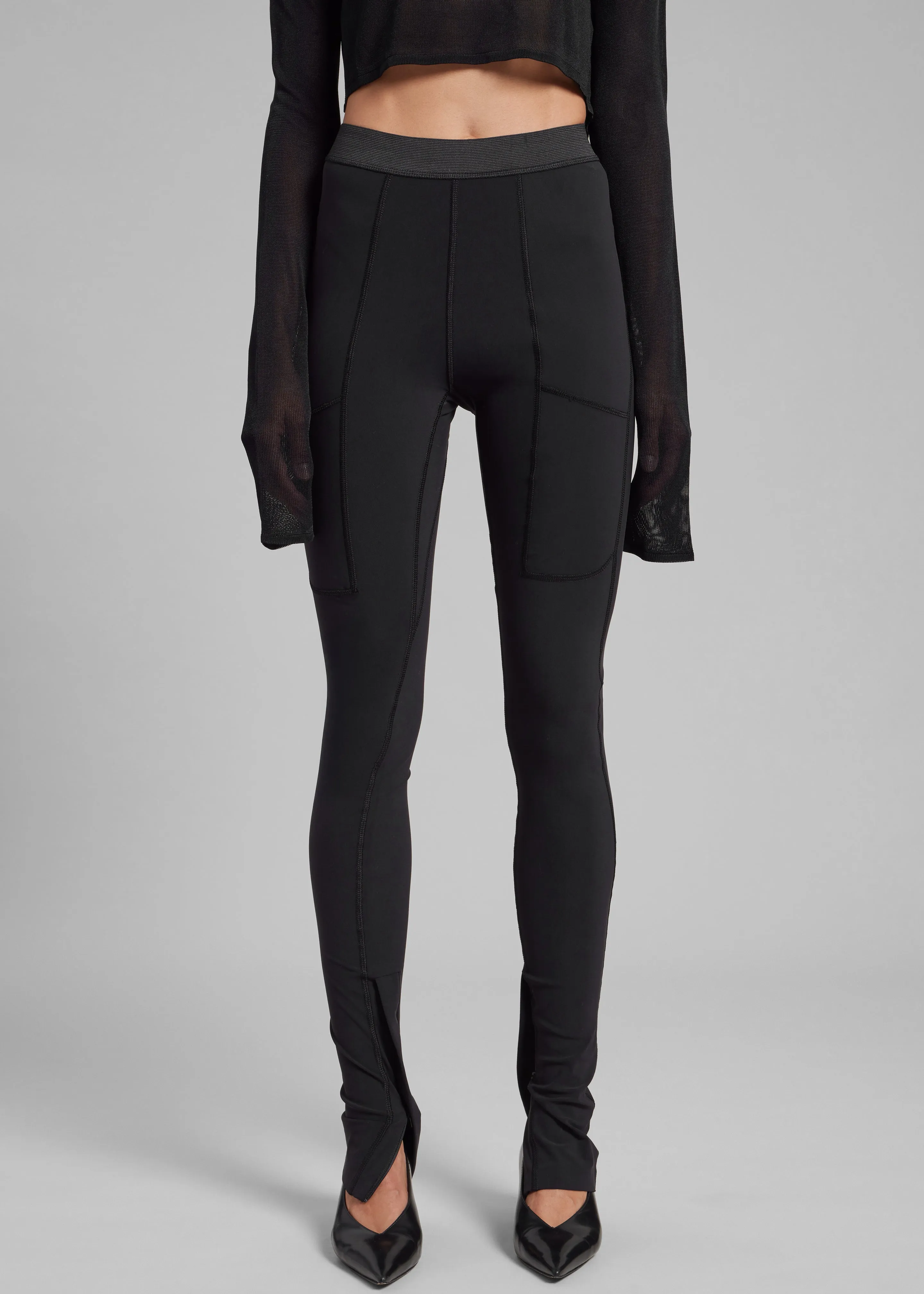 Coperni Eurojersey Leggings - Black sold by Frankie Shop product image thumbnail 4