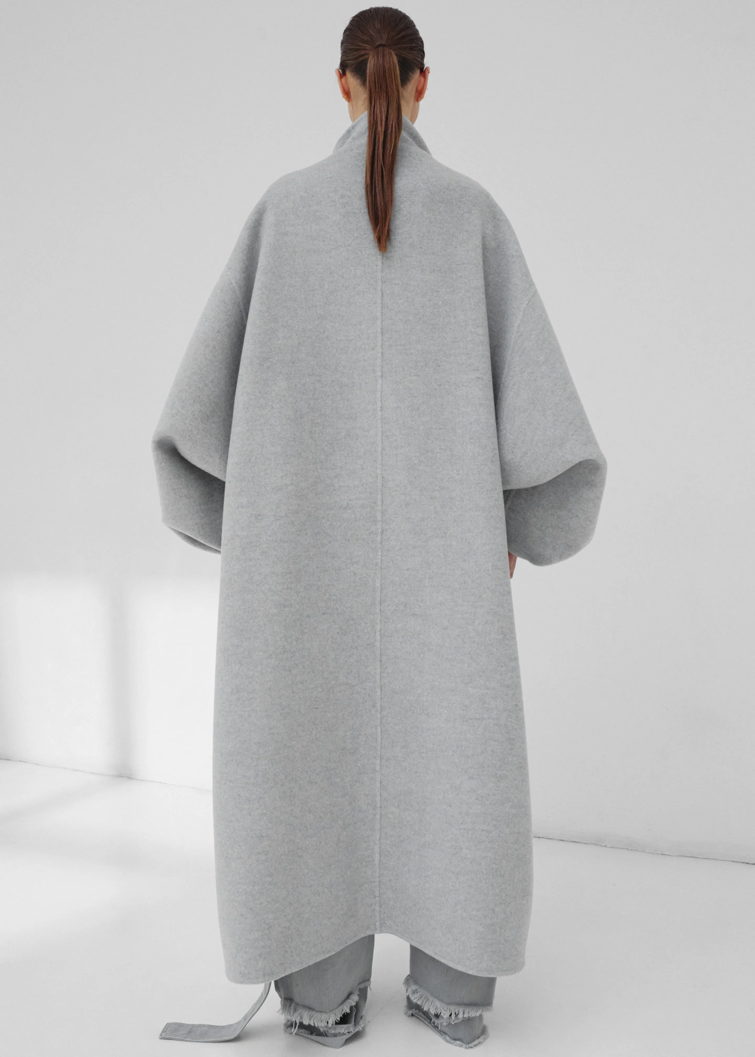 Darkpark North Oversized Cashmere Wool Coat - Grey Melange sold by Frankie Shop product image thumbnail 5