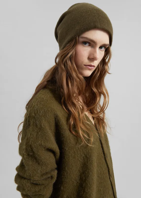 Inko Cashmere Beanie - Olive sold by Frankie Shop