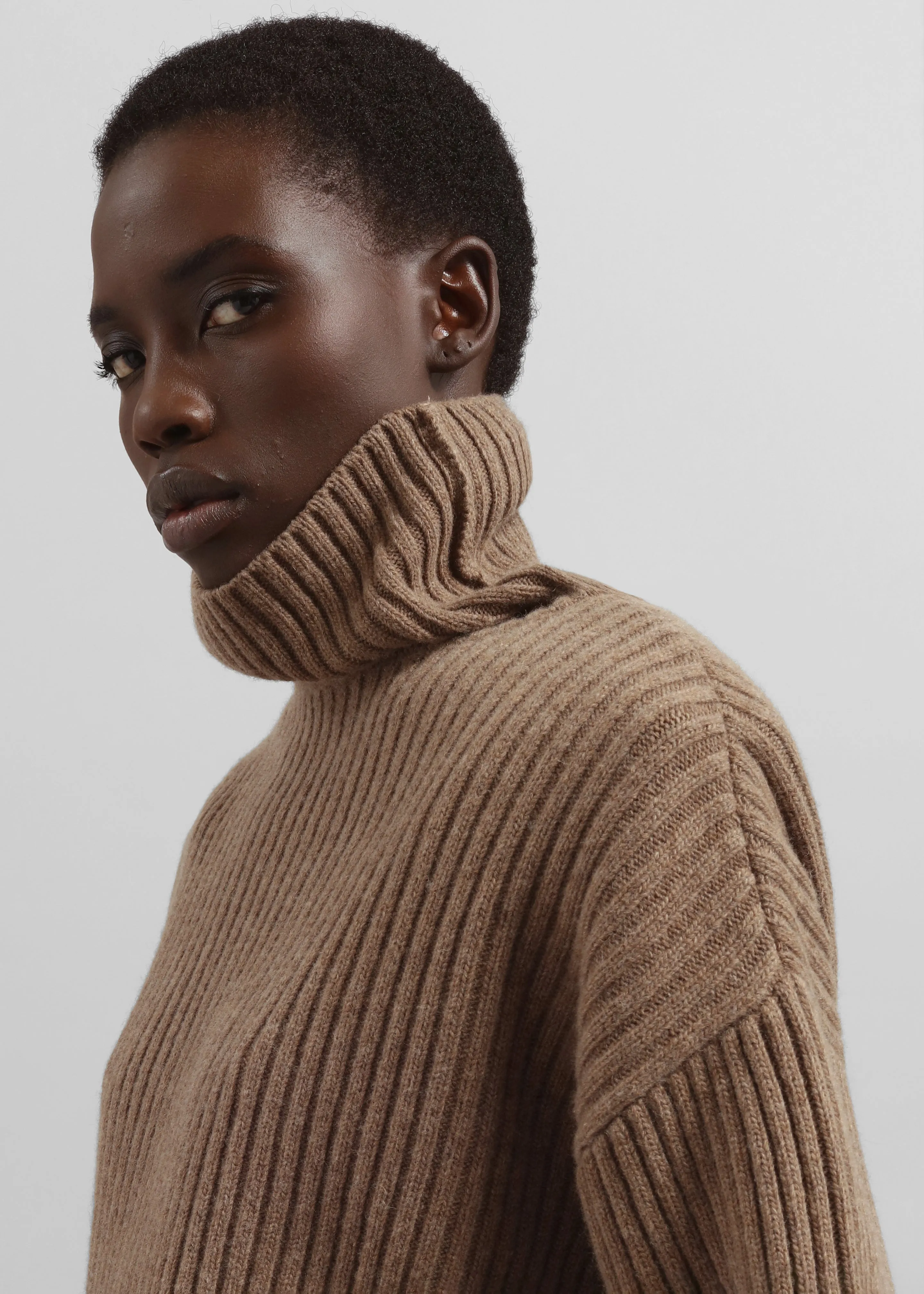 Lindall Turtleneck Sweater - Taupe sold by Frankie Shop product image thumbnail 4