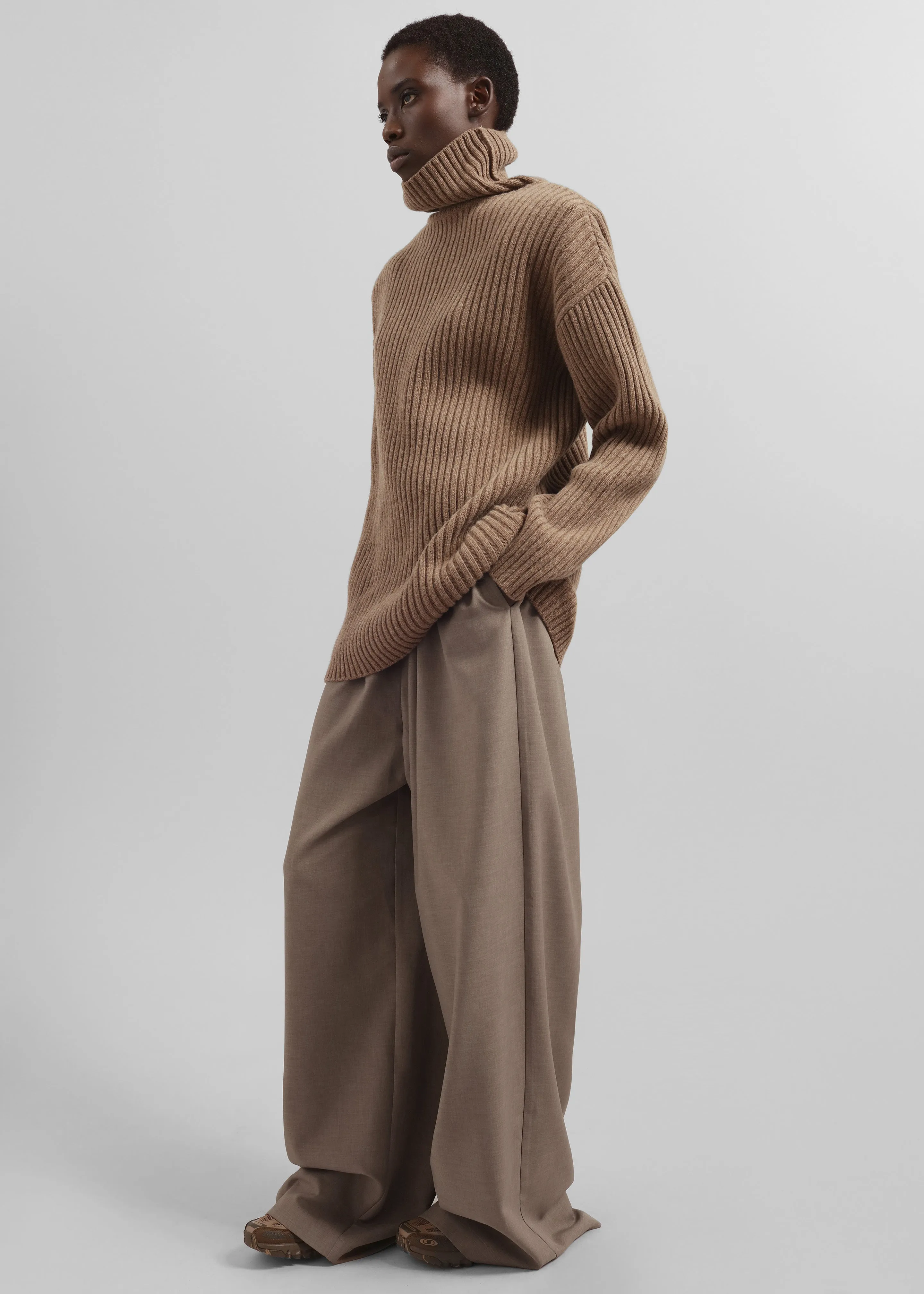 Lindall Turtleneck Sweater - Taupe sold by Frankie Shop product image thumbnail 3
