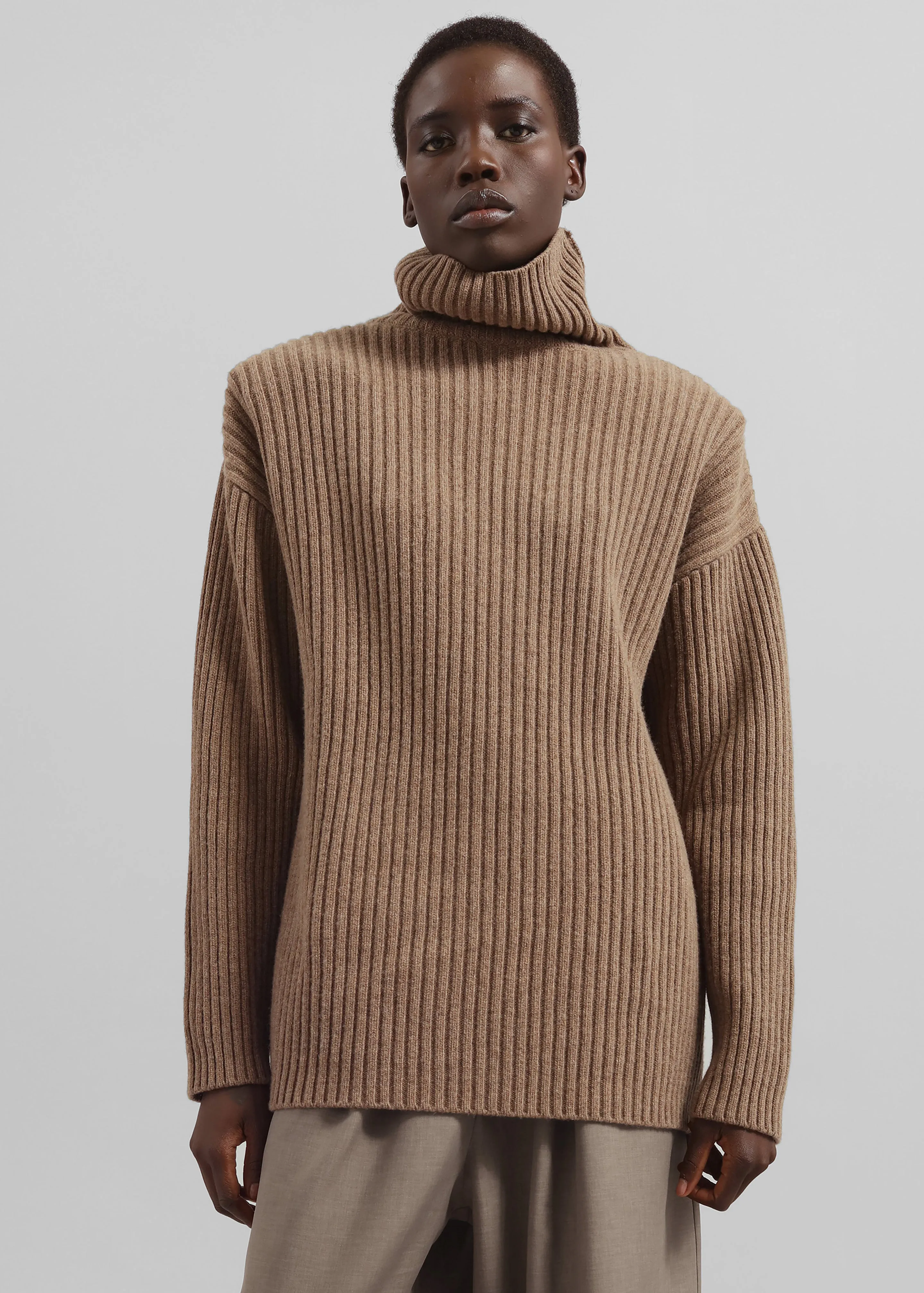 Lindall Turtleneck Sweater - Taupe sold by Frankie Shop product image thumbnail 2