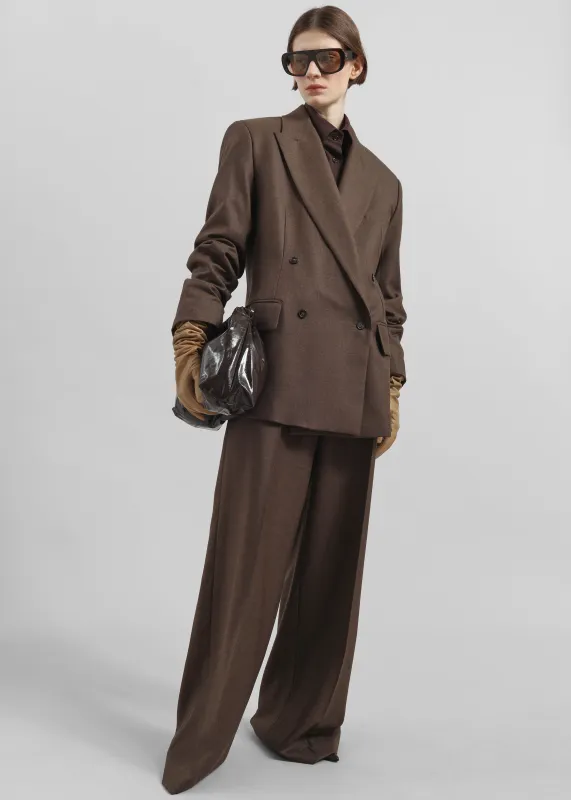 Brickell Flannel Trousers - Mocha sold by Frankie Shop