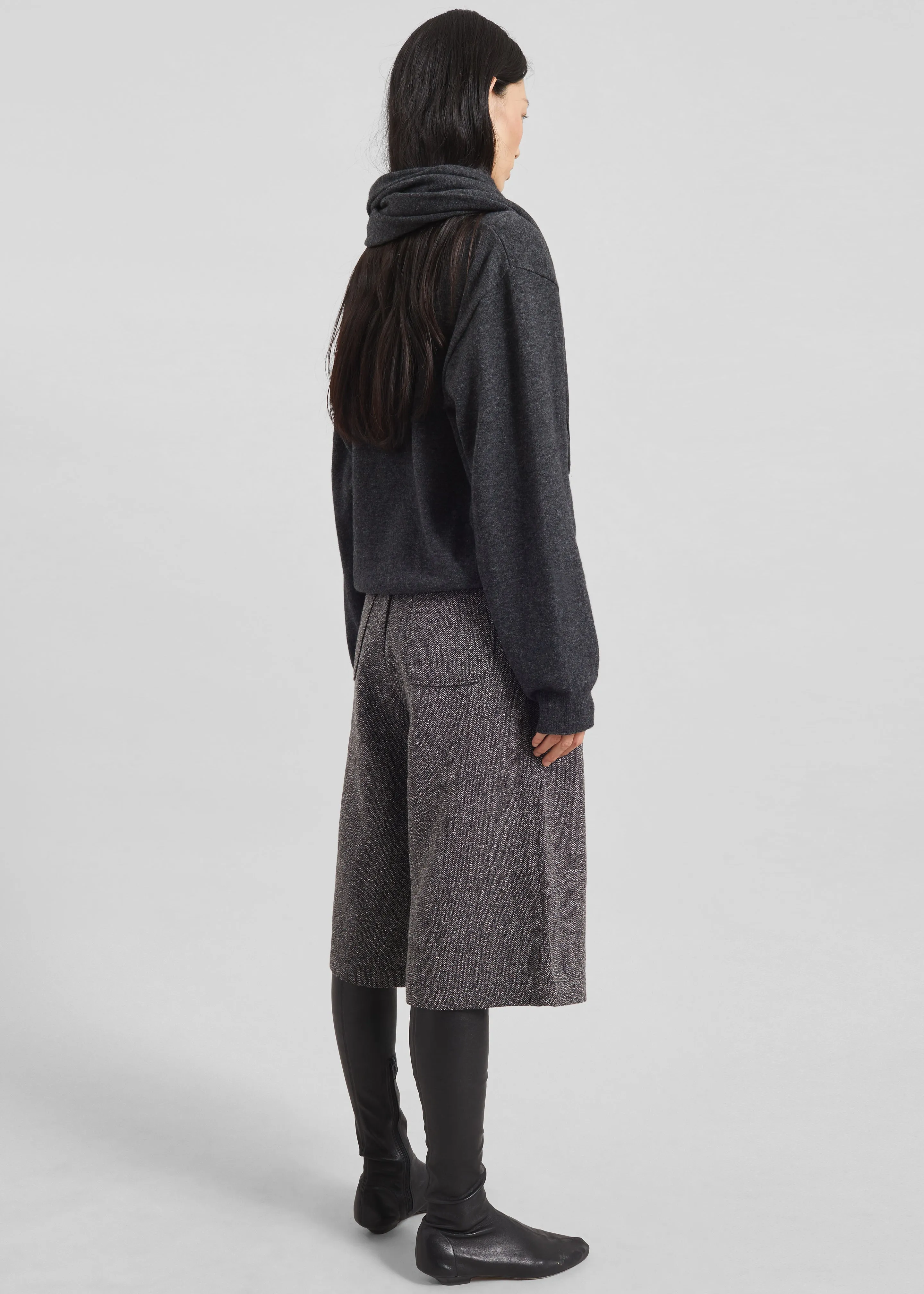 Vermont Scarf Sweater - Charcoal sold by Frankie Shop product image thumbnail 5