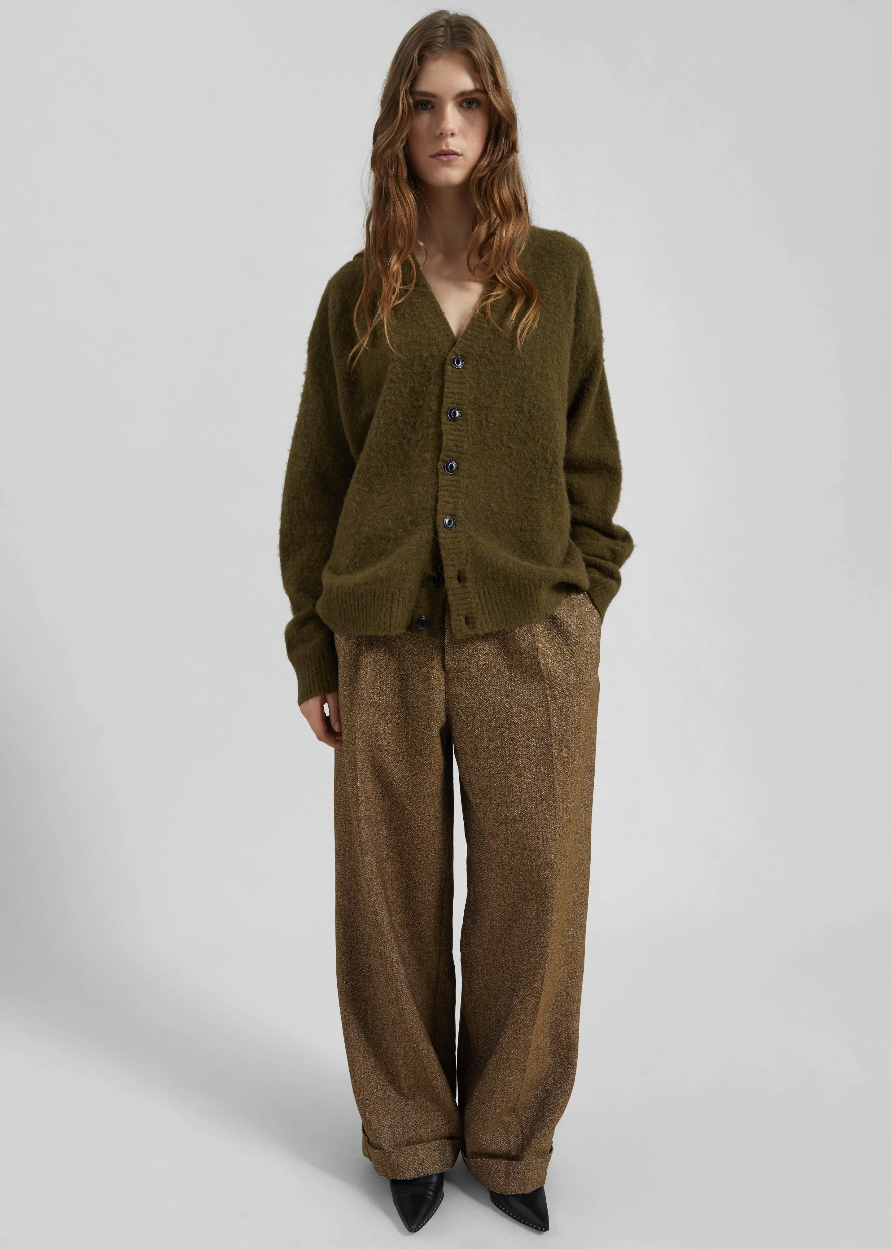 Amish Supplies Oversized Cardigan - Acid Green sold by Frankie Shop product image thumbnail 3