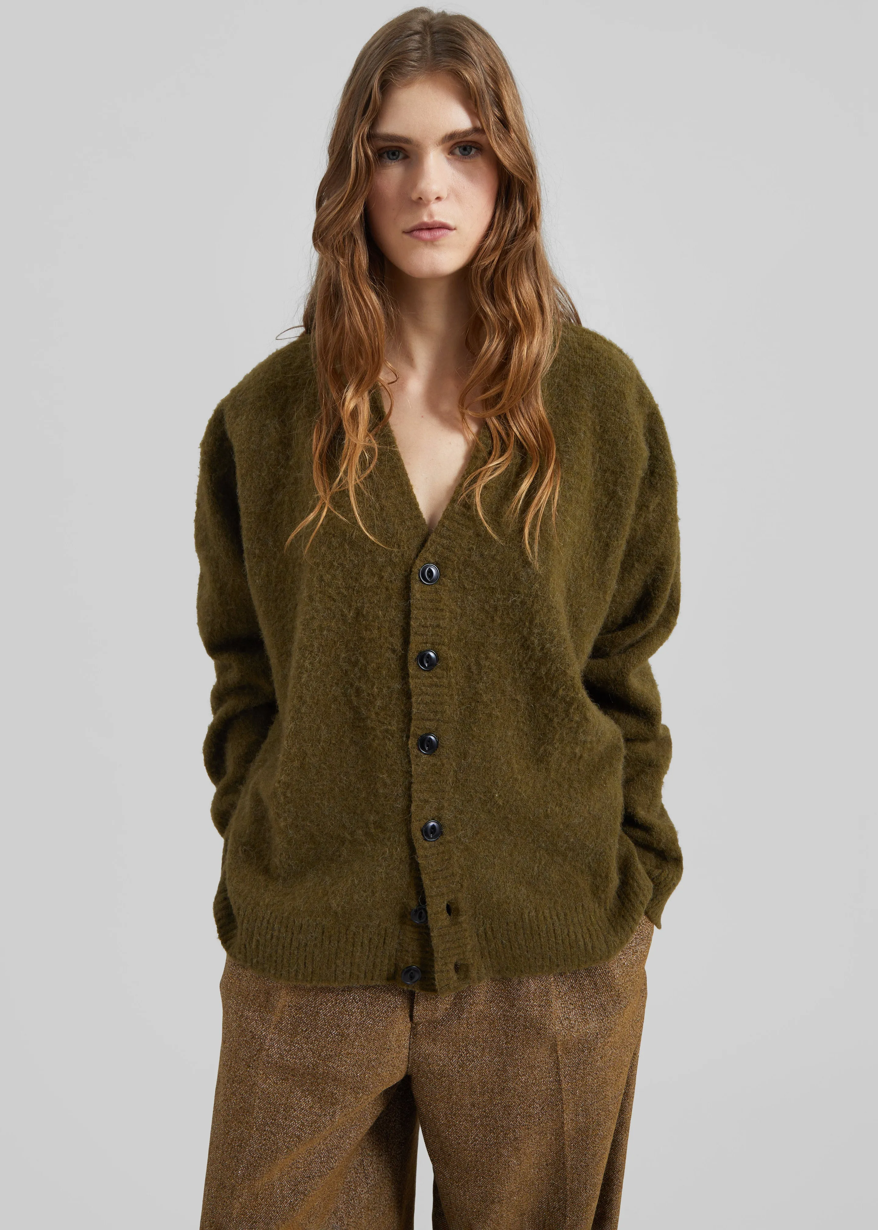 Amish Supplies Oversized Cardigan - Acid Green sold by Frankie Shop product image thumbnail 4