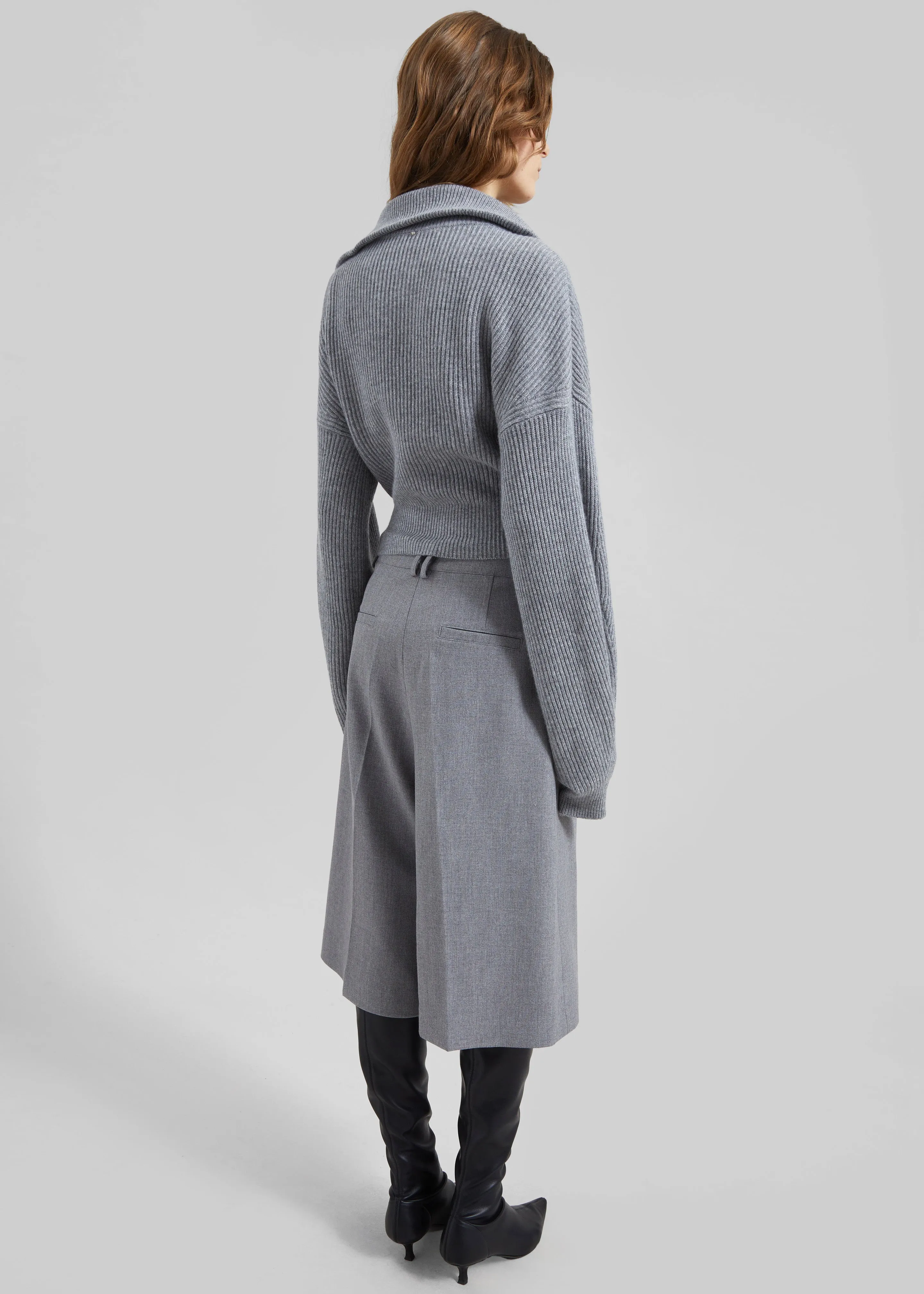Sportmax Calipso Cashmere - Blend Cardigan - Medium Grey sold by Frankie Shop product image thumbnail 5