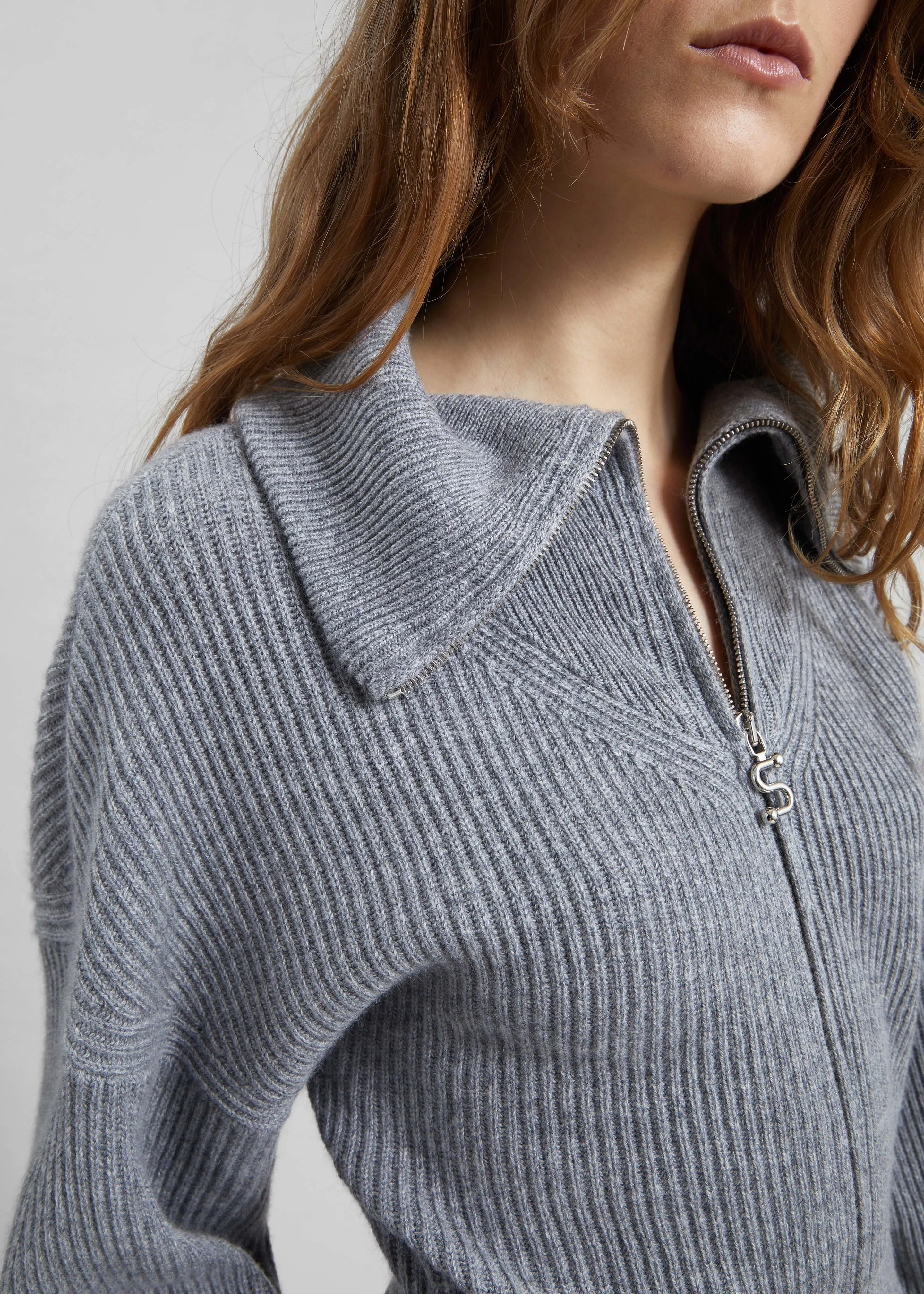 Sportmax Calipso Cashmere - Blend Cardigan - Medium Grey sold by Frankie Shop product image thumbnail 2