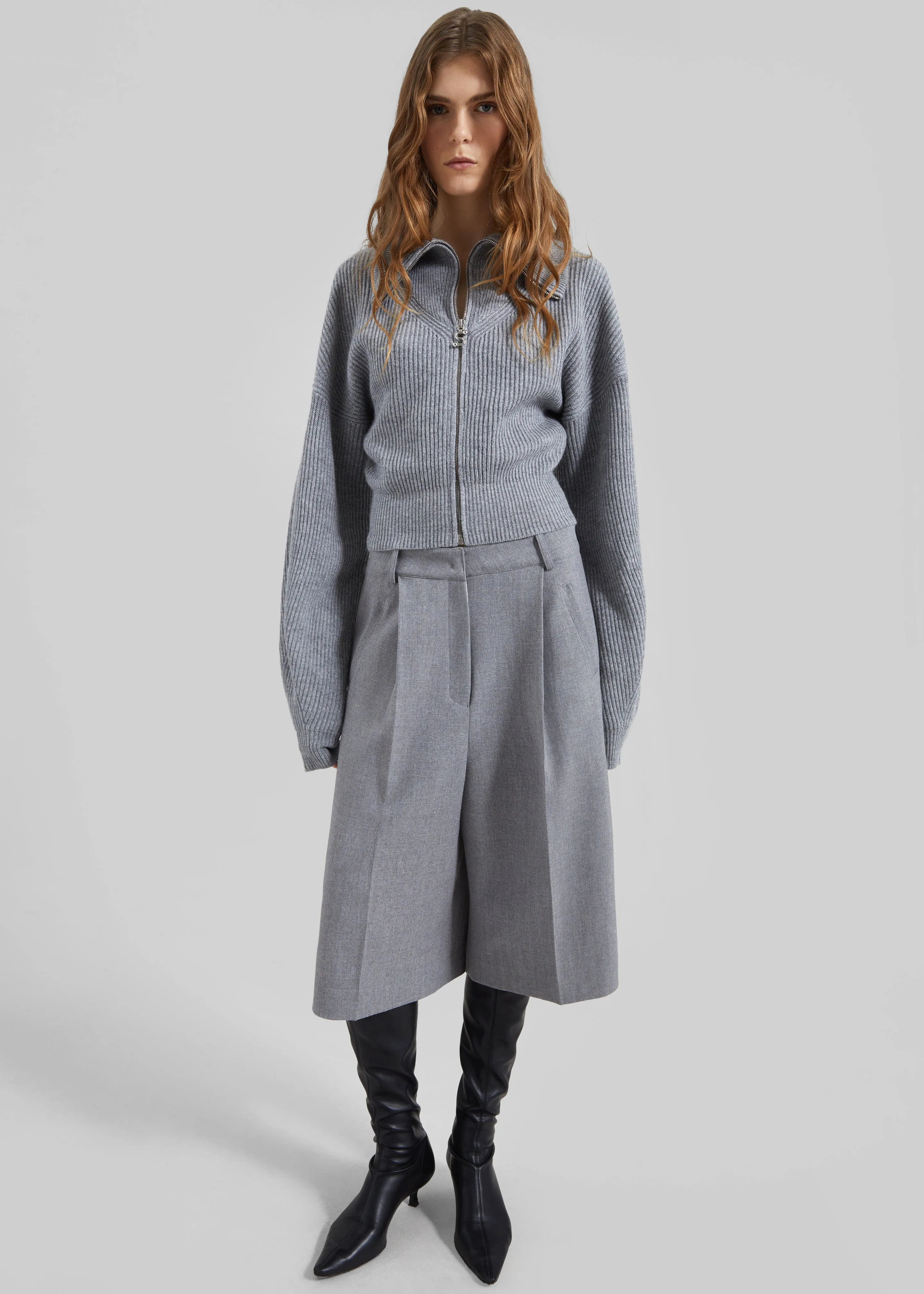 Sportmax Calipso Cashmere - Blend Cardigan - Medium Grey sold by Frankie Shop product image thumbnail 3