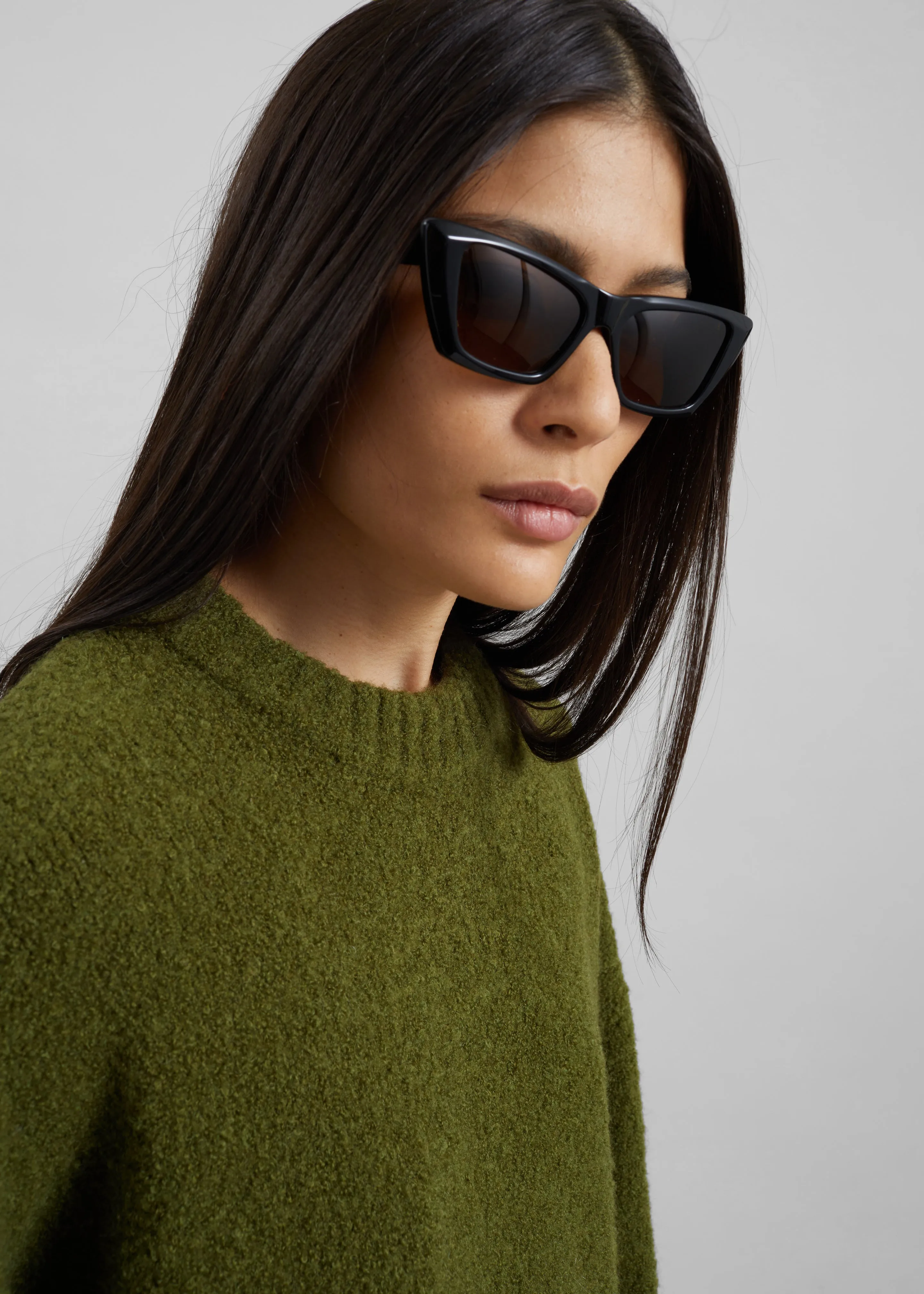 Amish Supplies Bouclè Knit Sweater - Acid Green sold by Frankie Shop product image thumbnail 3