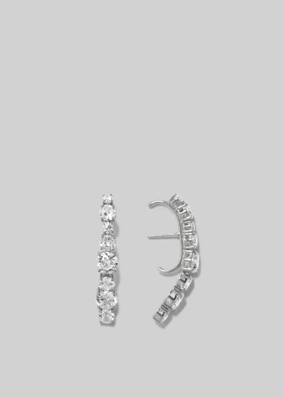 Completedworks Inflection Ear Climbers - Silver sold by Frankie Shop