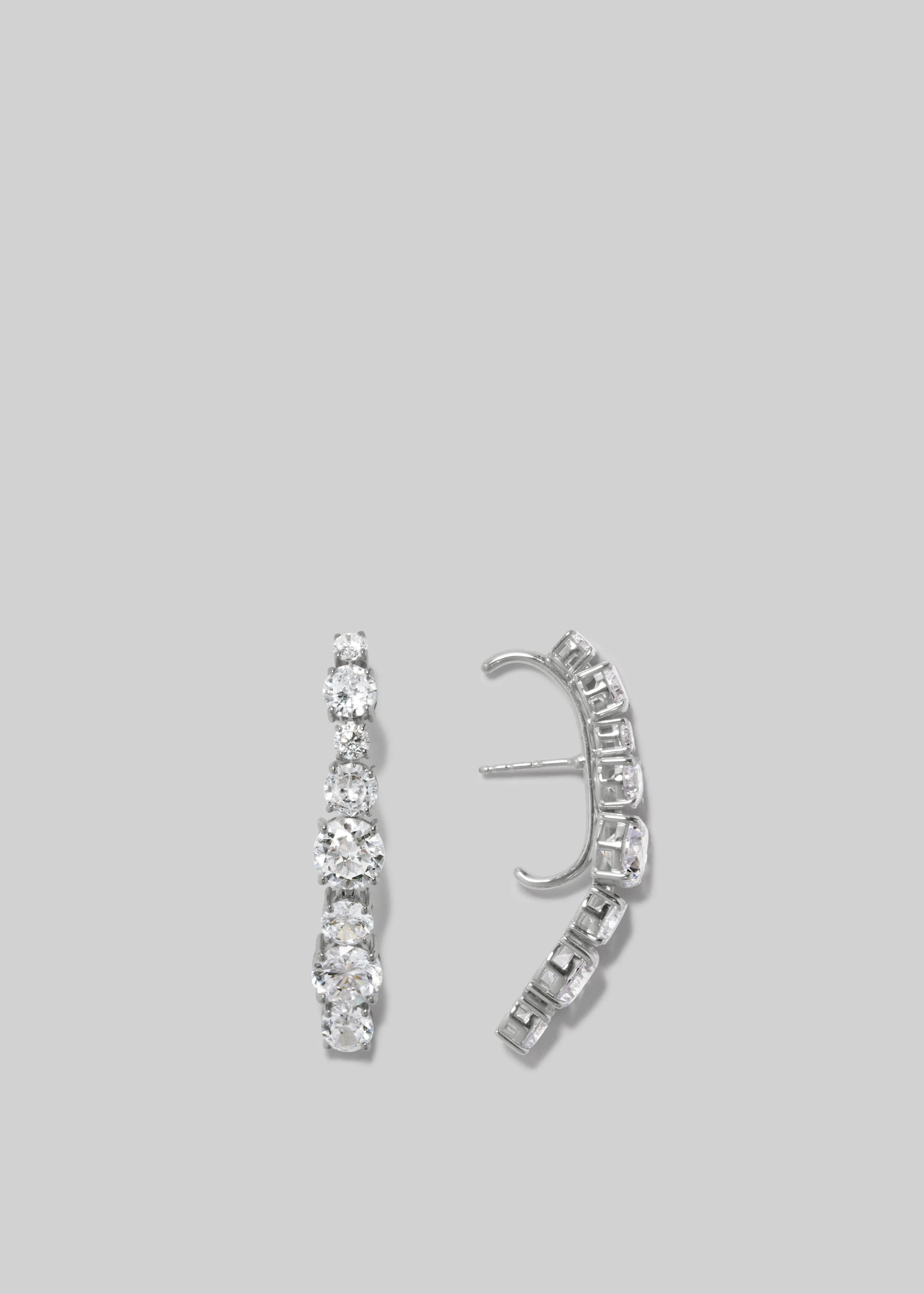 Completedworks Inflection Ear Climbers - Silver sold by Frankie Shop